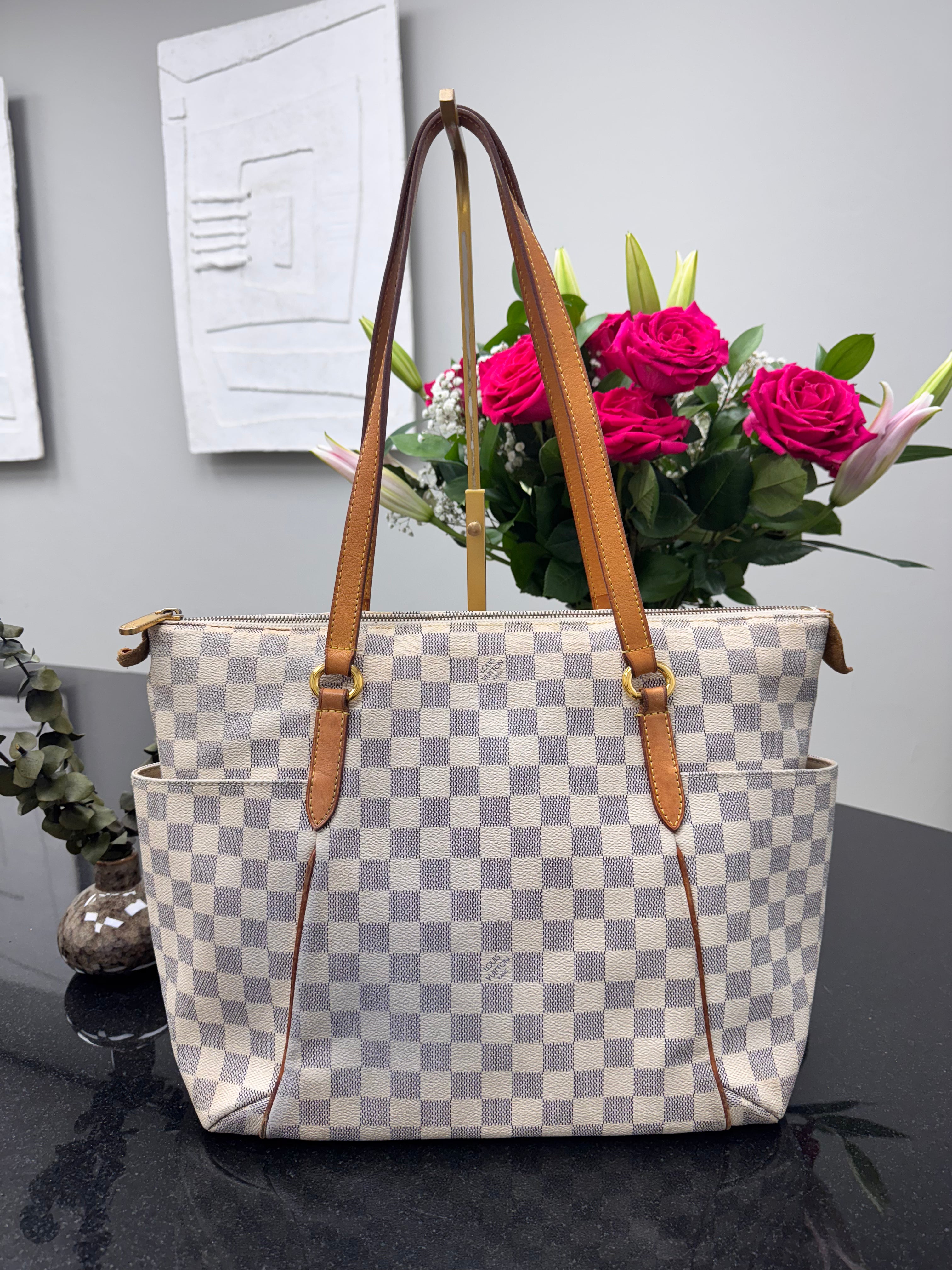 Louis Vuitton Damier Azur Totally Shoulder Bag MM
