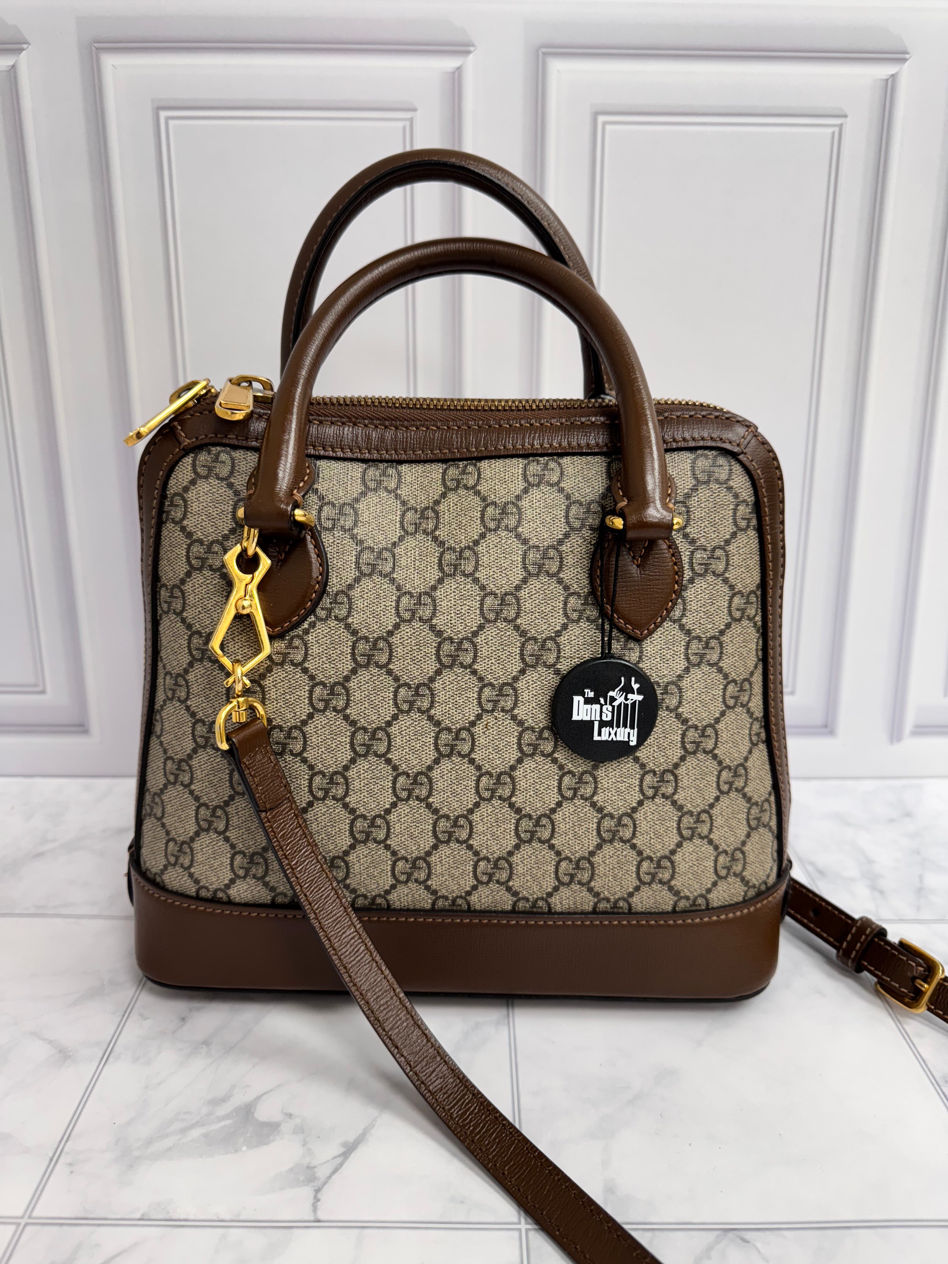 *DONS DROP* Gucci GG Supreme Horsebit 1955 Small Top Handle Bag