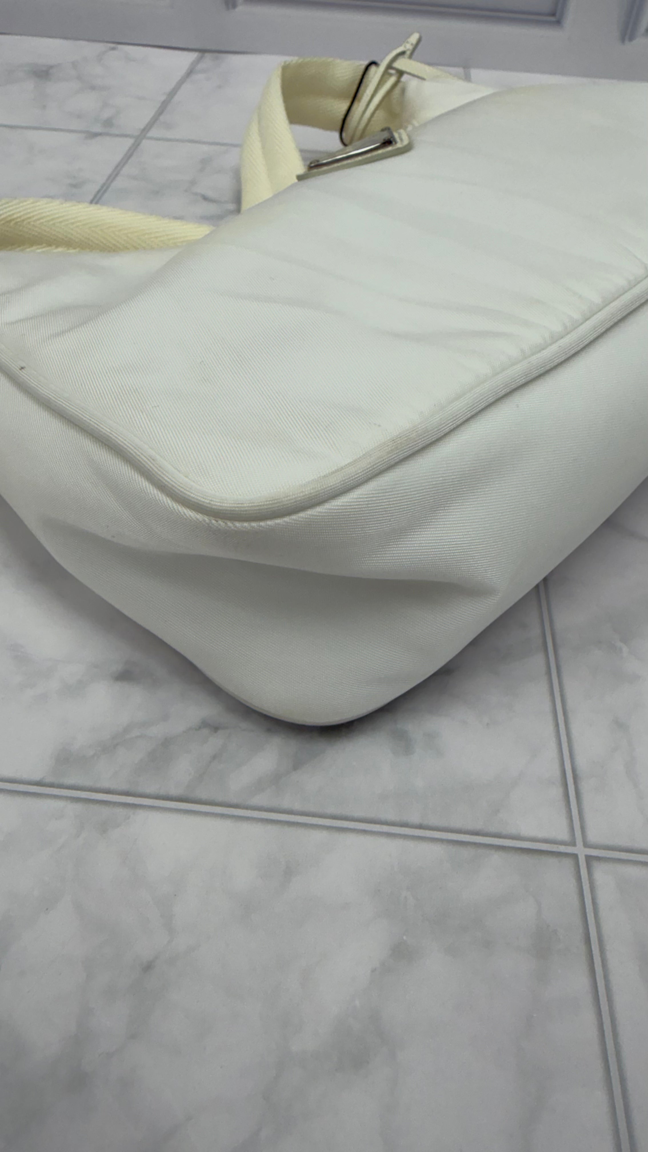 *DONS DROP* Prada White Nylon Re-Edition Mini Shoulder Bag