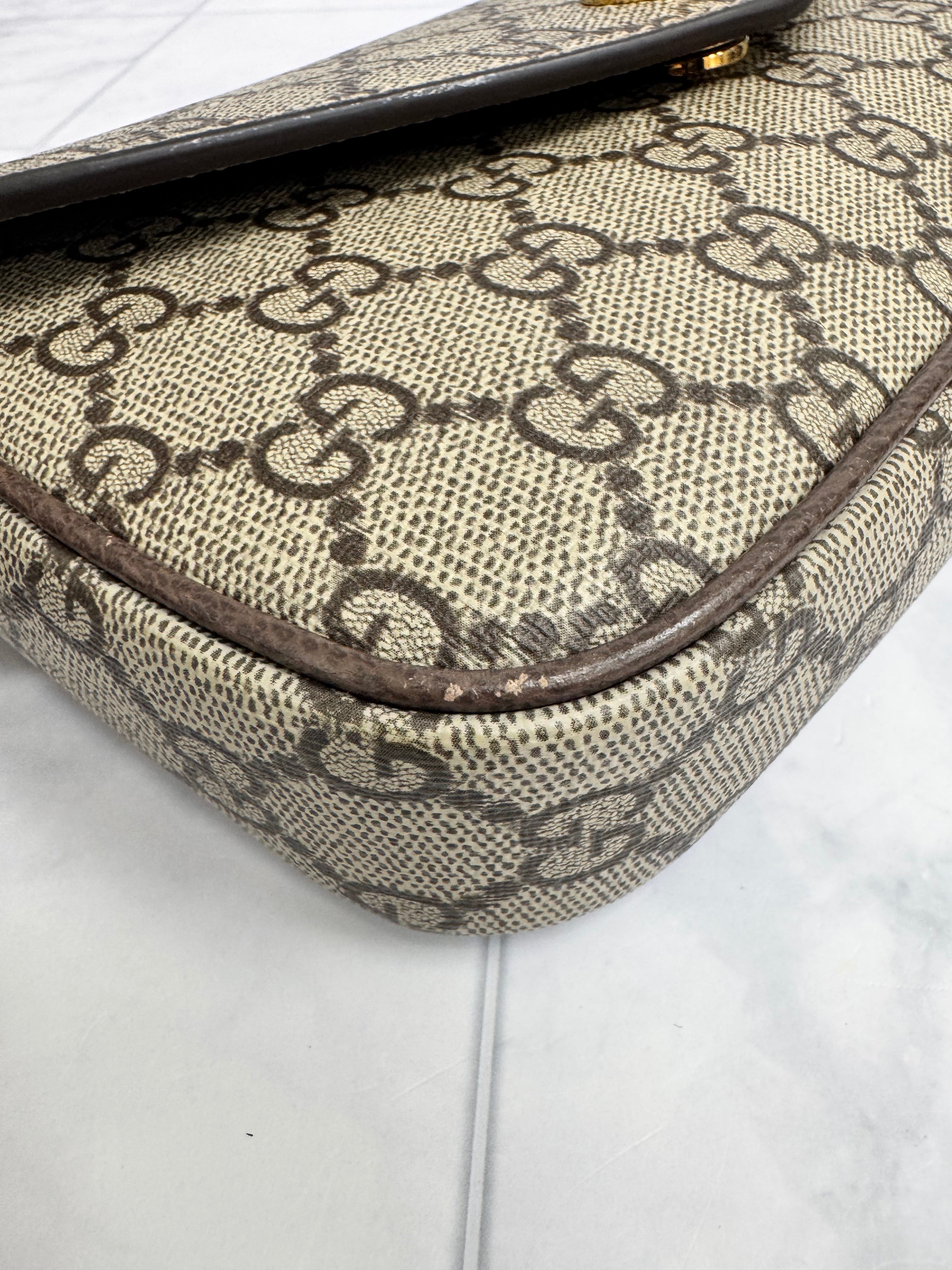 Gucci GG Supreme Canvas Ophidia Envelope Mini Crossbody Bag