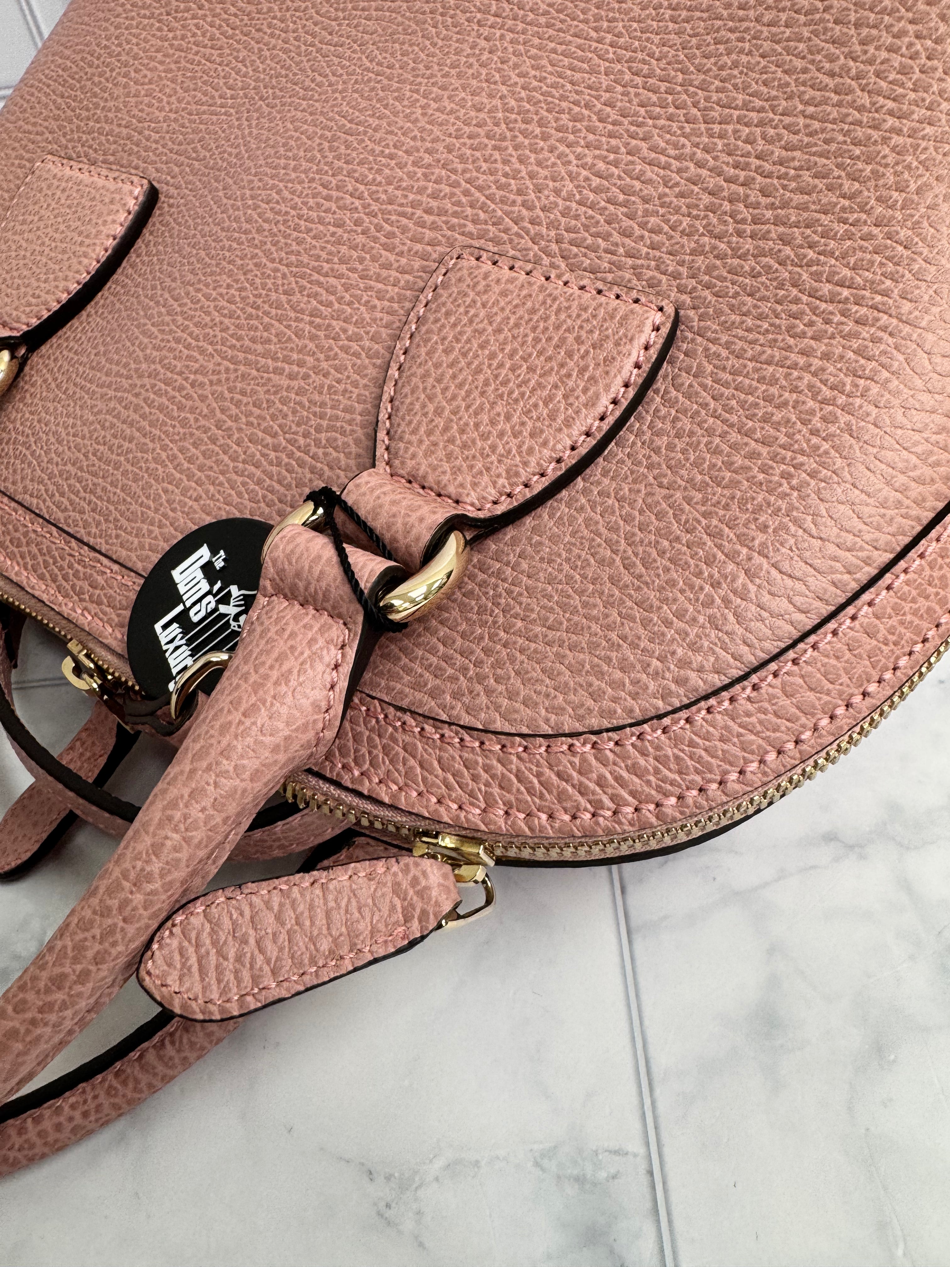 *DONS DROP*  Gucci Pink Pebbled Leather GG Charm Dome Bag