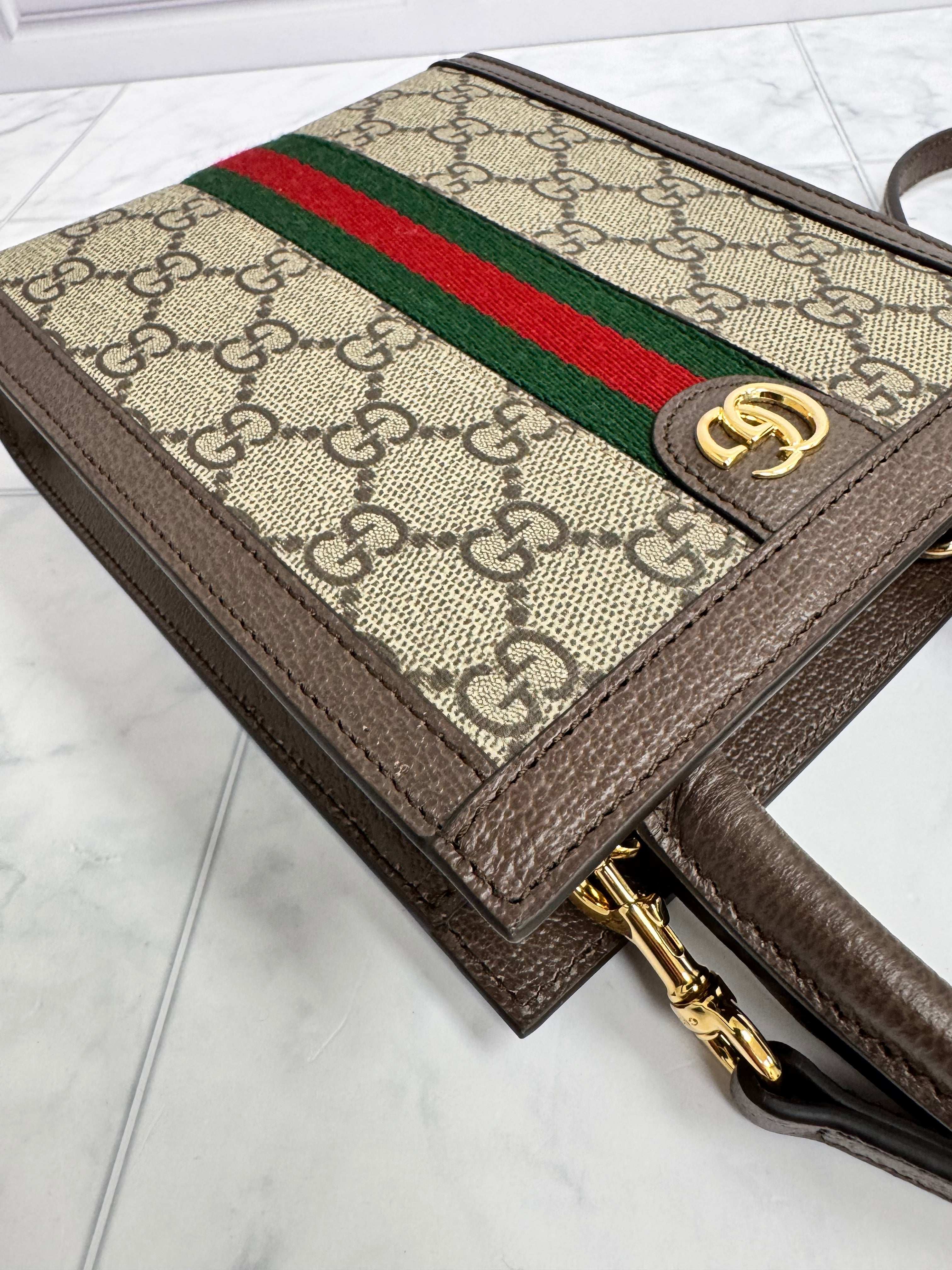 *DONS DROP* BRAND NEW Gucci GG Supreme Canvas Mini Web Tote Bag