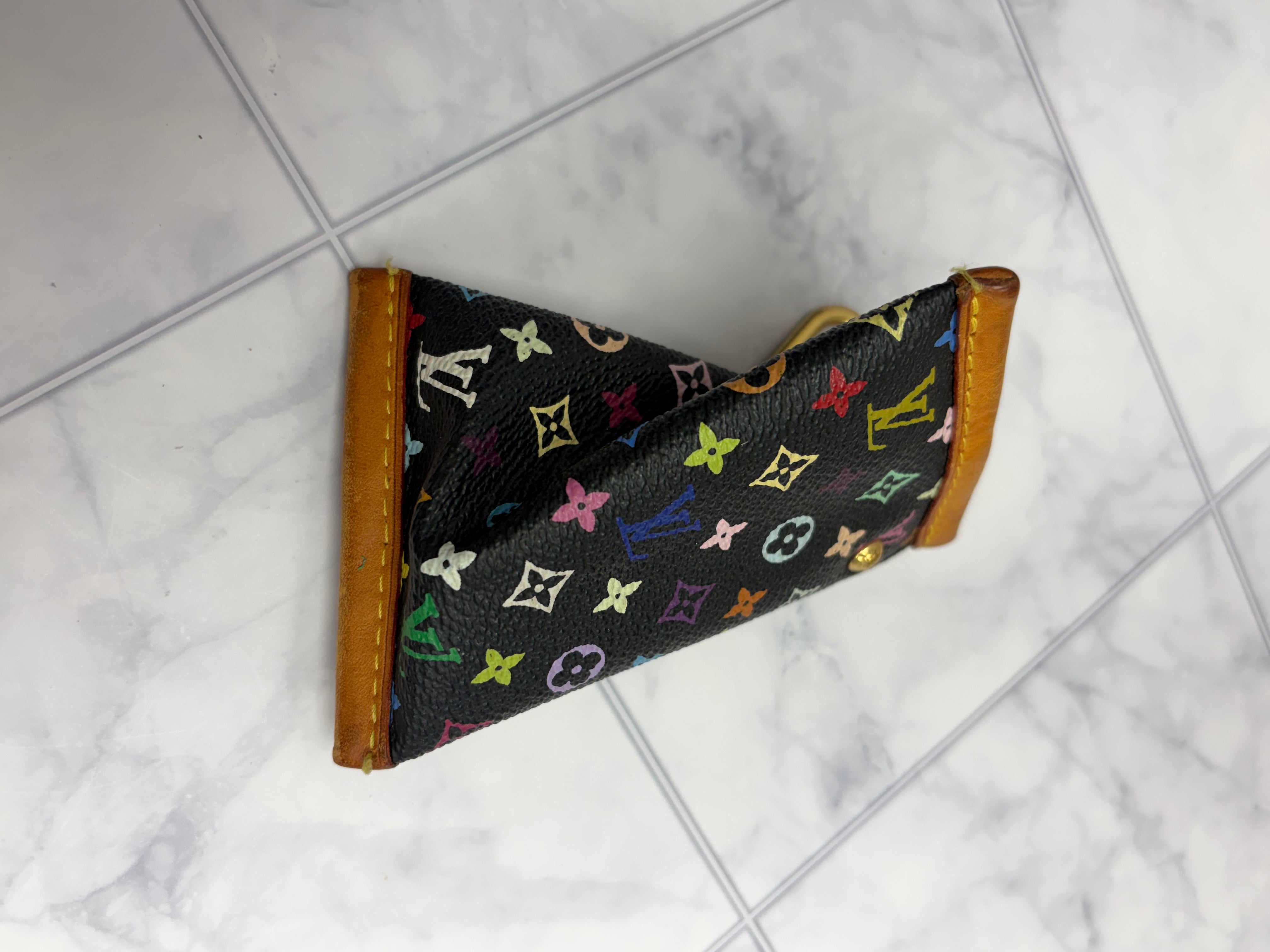 Louis Vuitton Black Multicolor Monogram Berlingo Coin Case