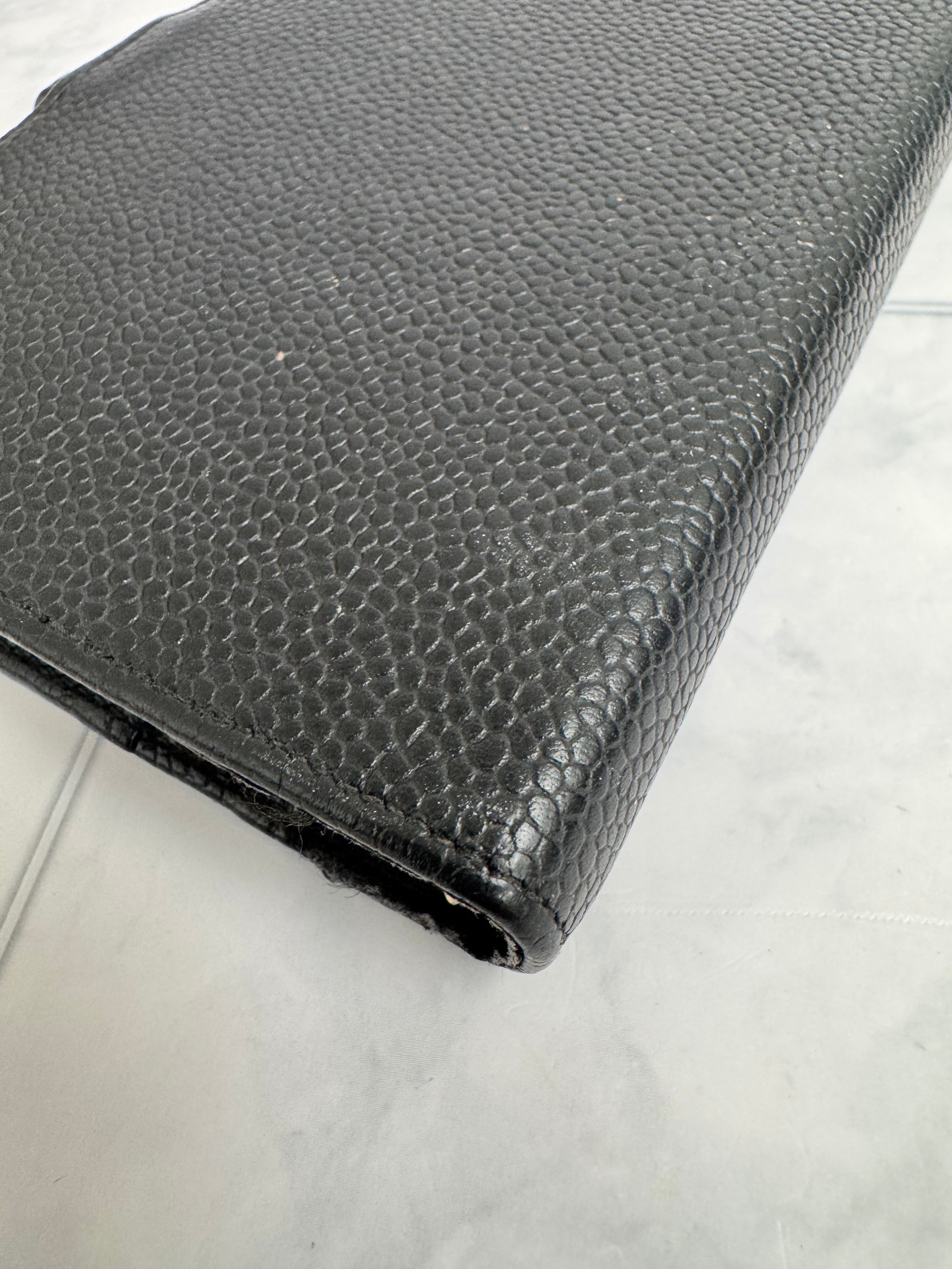 Chanel Black Caviar Leather Agenda