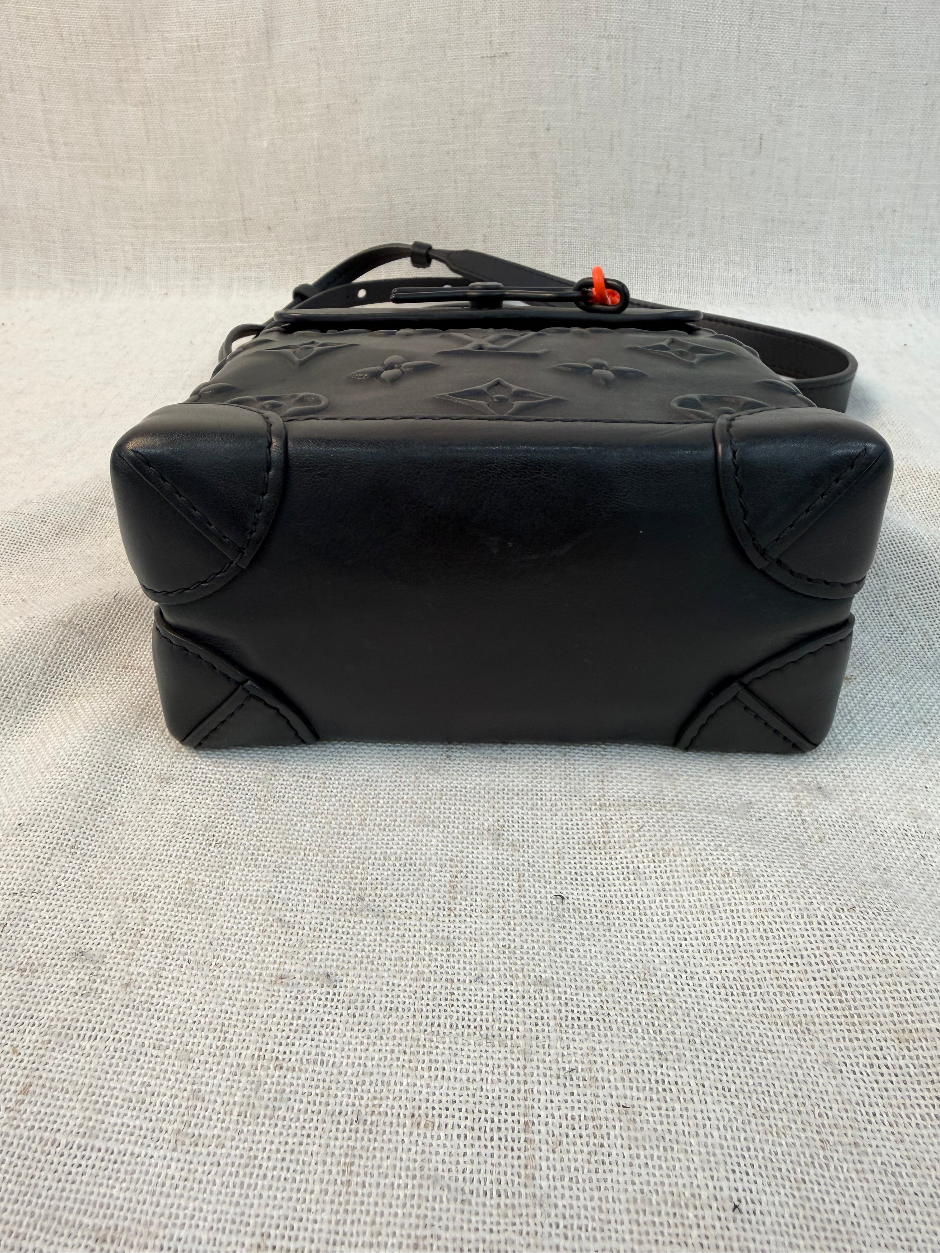 Louis Vuitton Monogram Black Seal Steamer XS