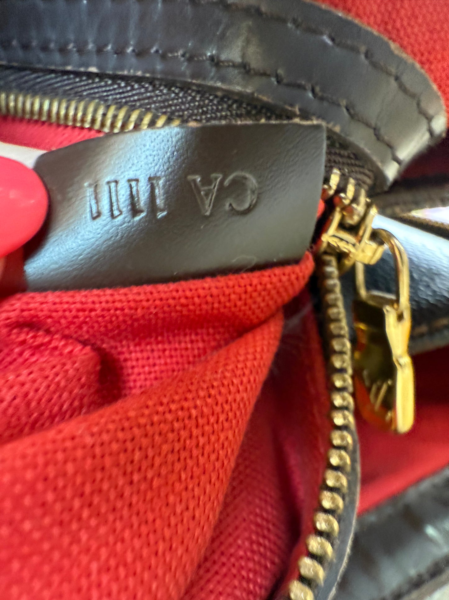 Louis Vuitton Damier Ebene Cabas Rivington Hobo Bag