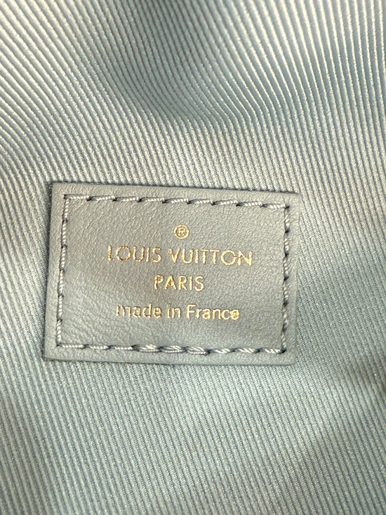 Louis Vuitton Blue Leather New Wave Quilted Bum Bag