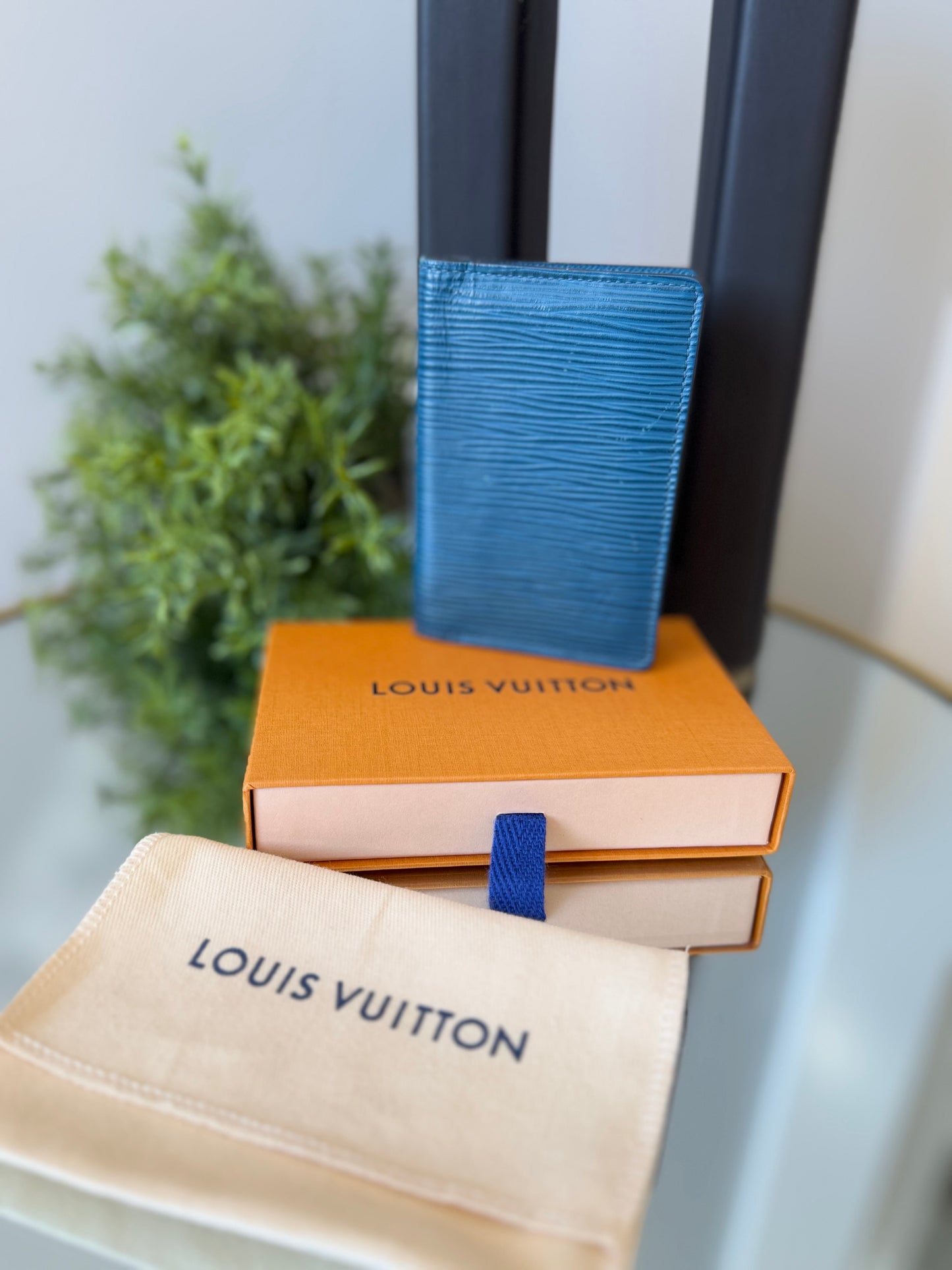 Louis Vuitton Blue Epi Leather Pocket Organizer