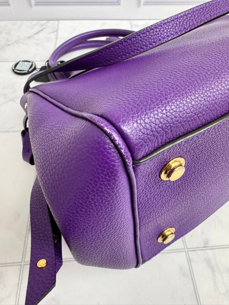 Louis Vuitton Purple Grained Leather Milla Bag MM