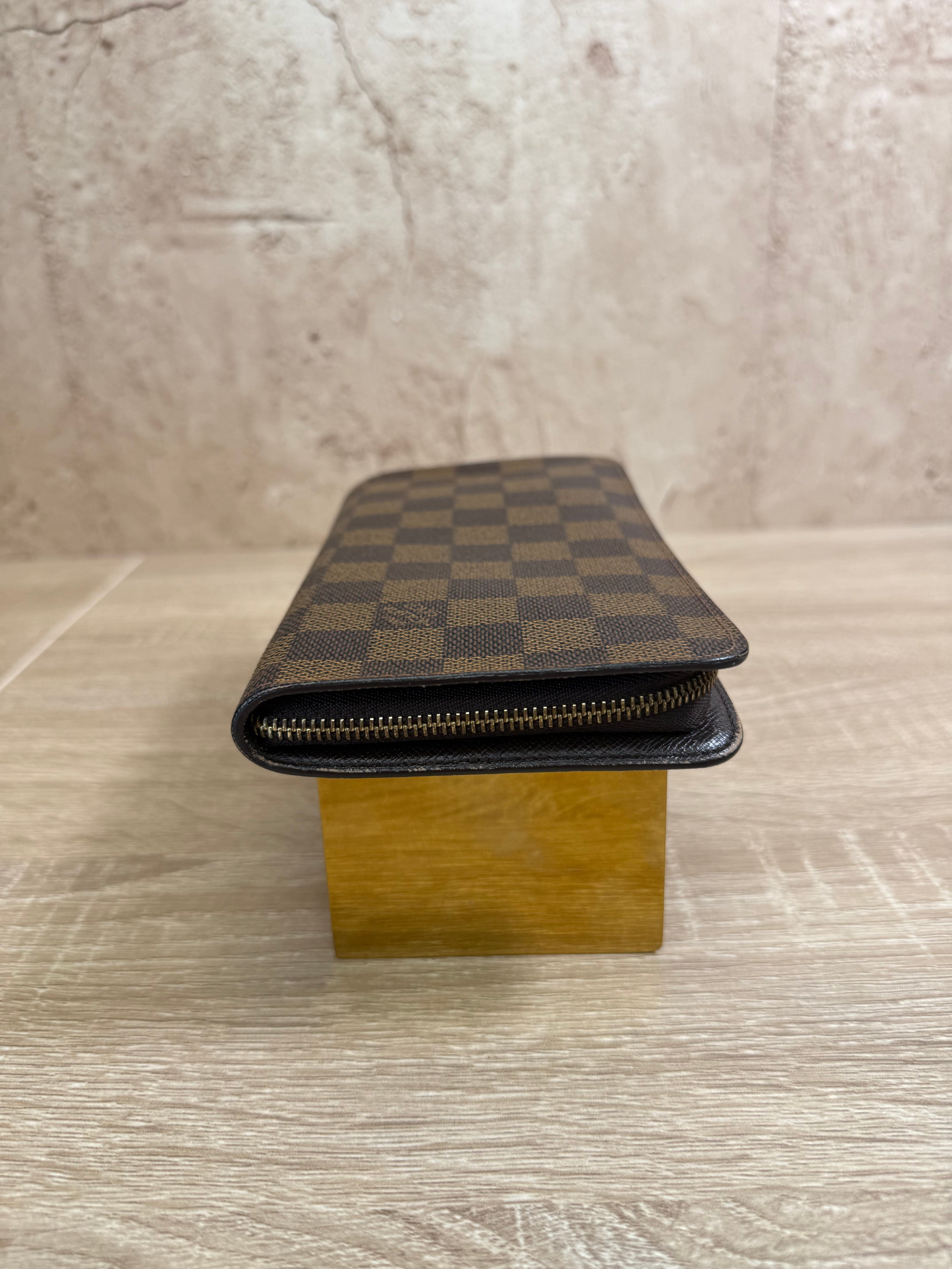 Louis Vuitton Damier Ebene Zippy Long Wallet