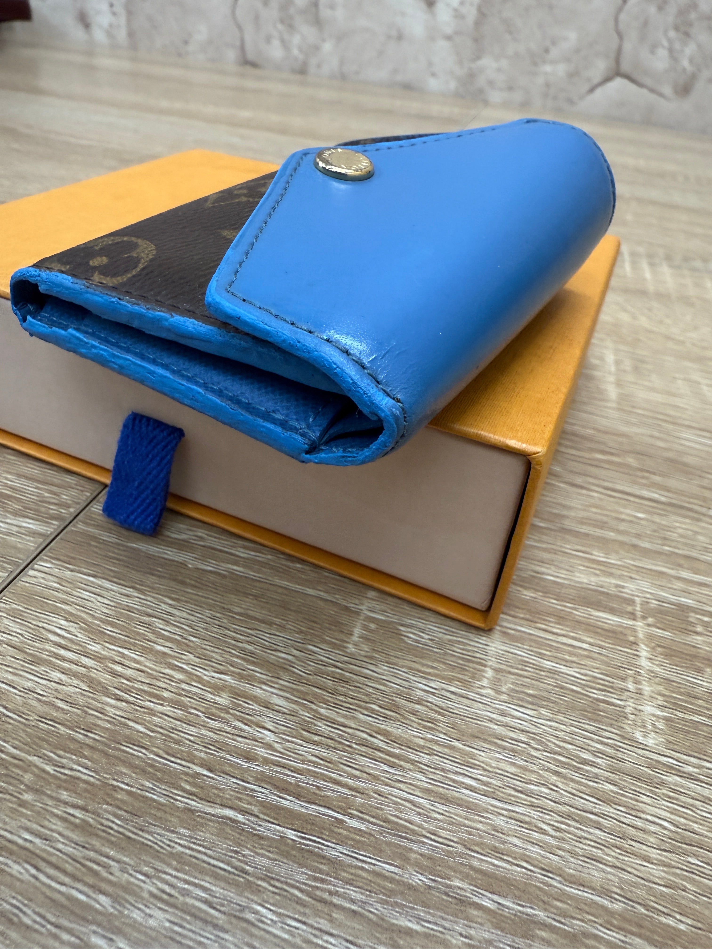 Louis Vuitton Monogram & Blue Jean Zoe Wallet