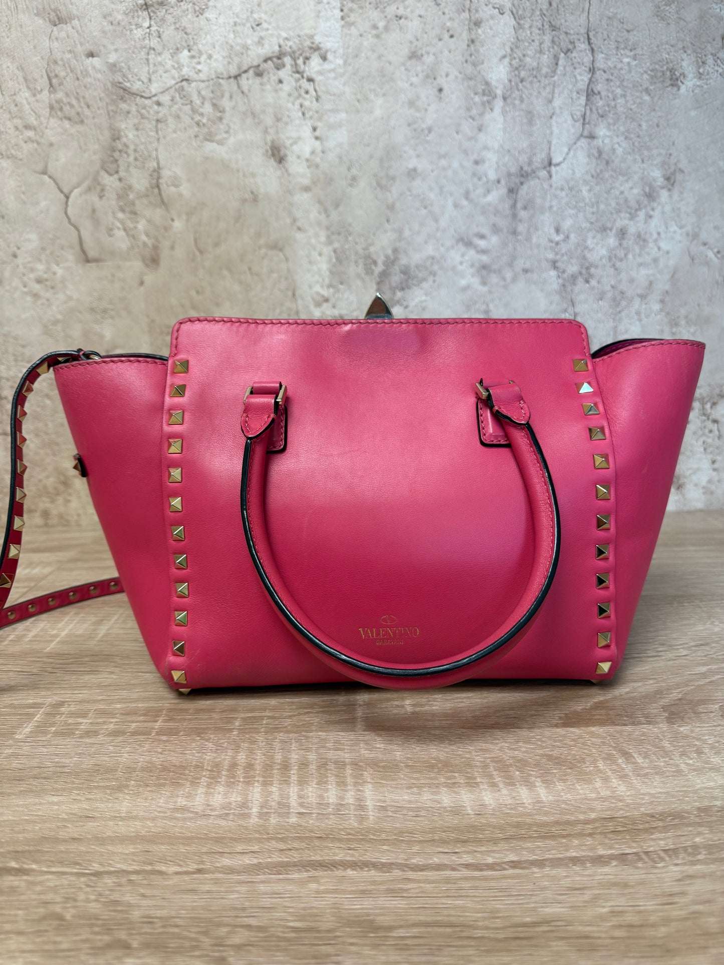 Valentino Pink Garavani Double Handle Tote