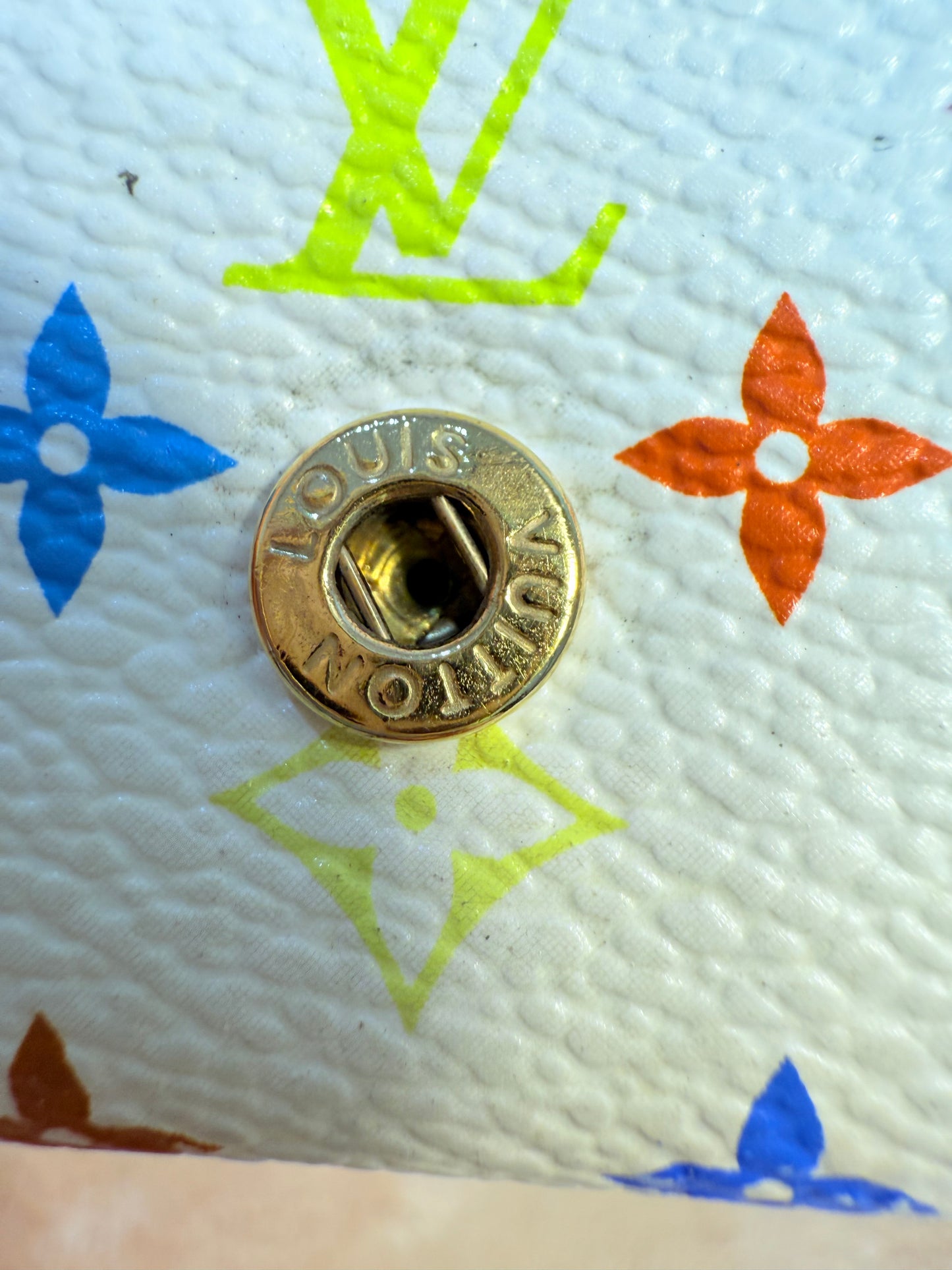 Louis Vuitton Murakami White Multicolor Key Holder