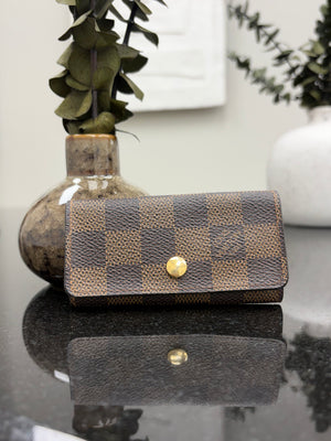 Louis Vuitton Damier Ebene 4 Ring Key Case