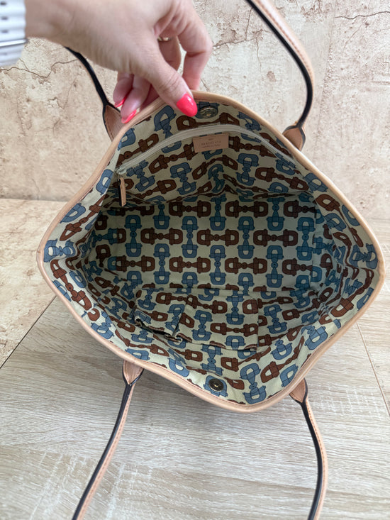 Gucci Ivory Canvas New Britt Tote Bag