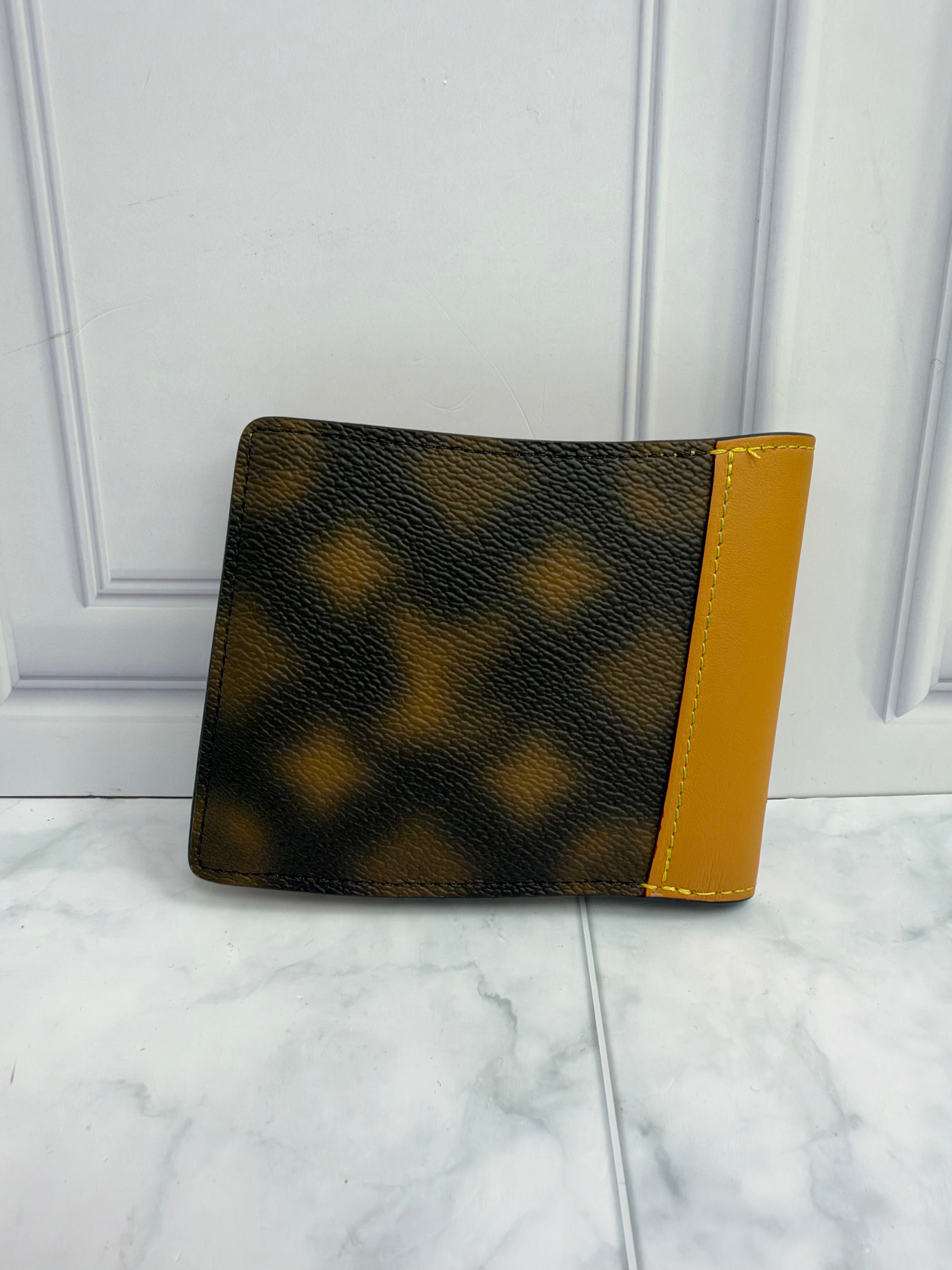 LIKE NEW - Louis Vuitton Brown Blurry Monogram Slender Wallet