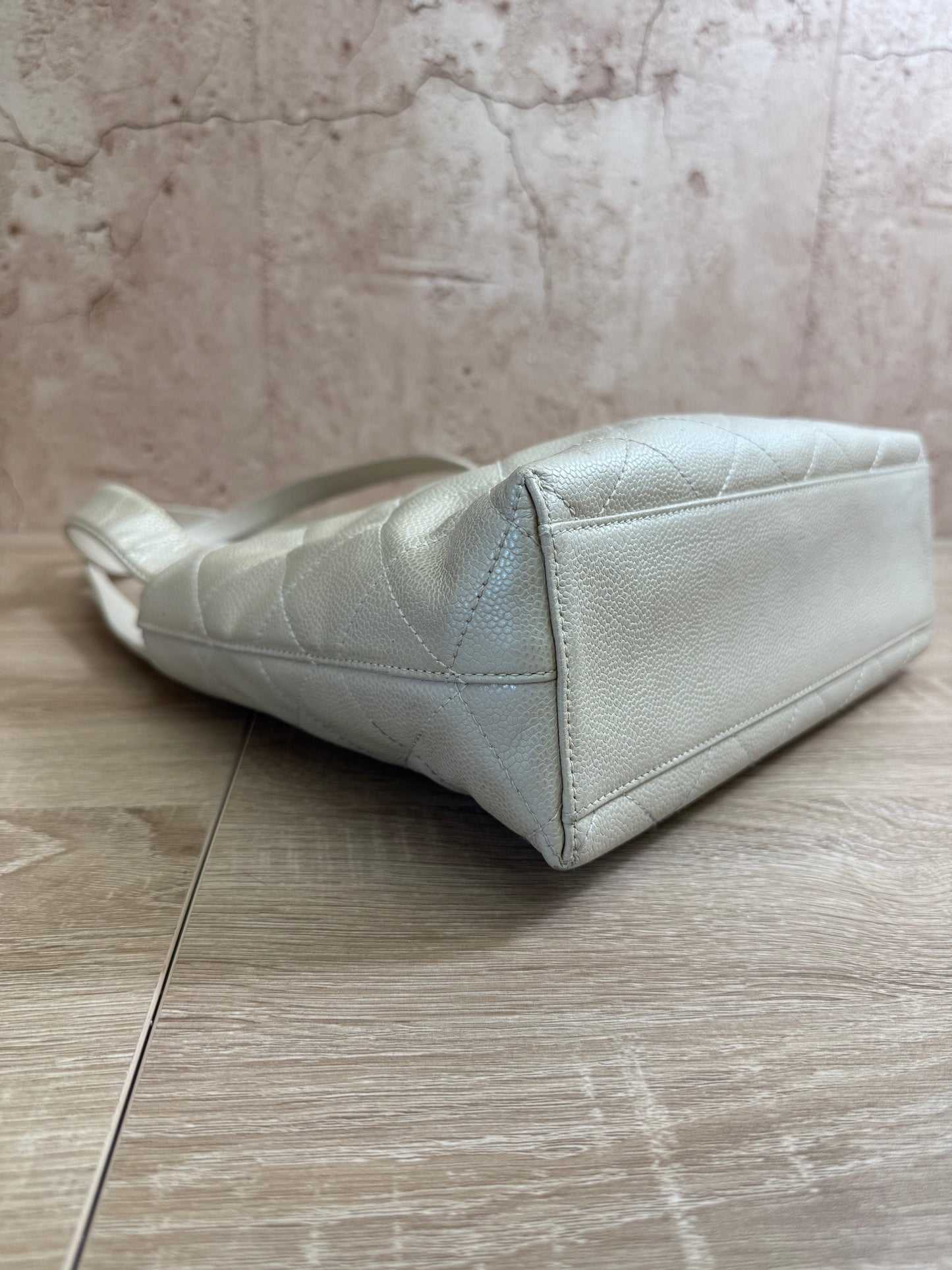 Chanel Pearl Quilted Caviar Shoulder Bag