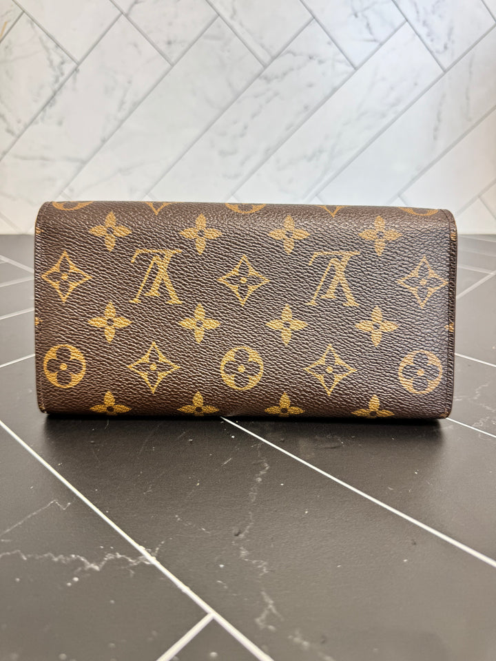 Louis Vuitton Monogram Trunks and Lock Sarah Wallet