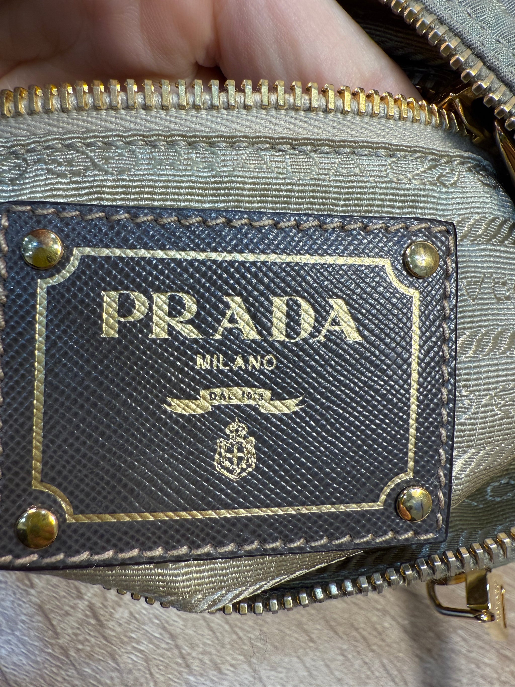 Prada Sage Green Nylon Crossbody Bag