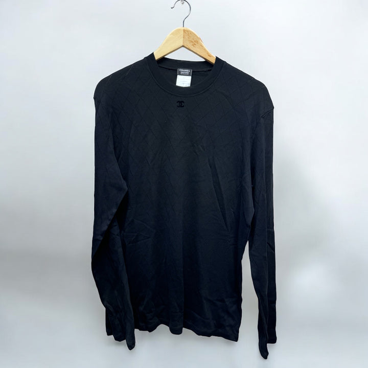 BRAND NEW- Chanel Black CC Argyle Uniform Sweater Size - XXXXLarge