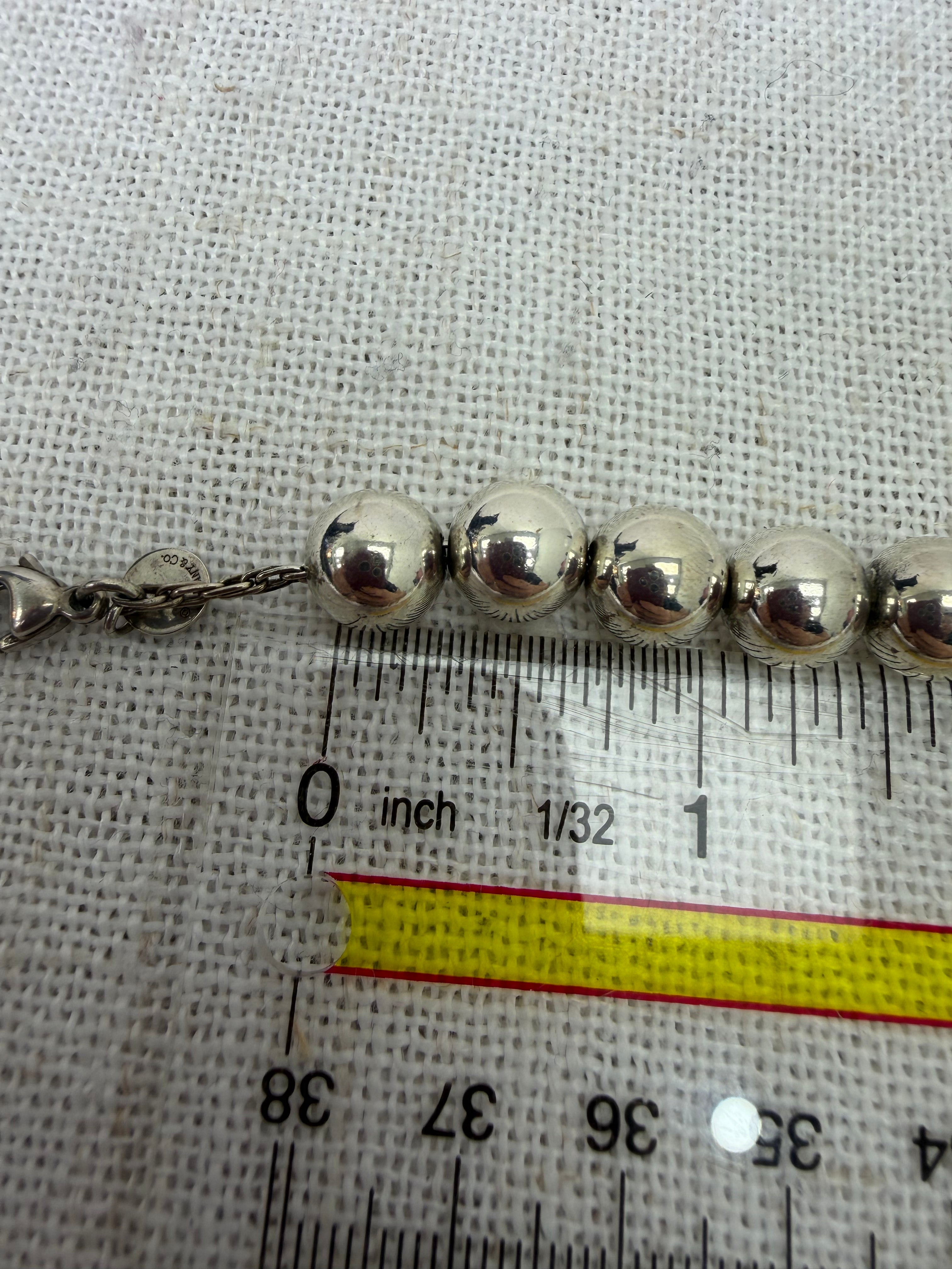 Tiffany & Co. Sterling Silver Hardwear Ball Bracelet