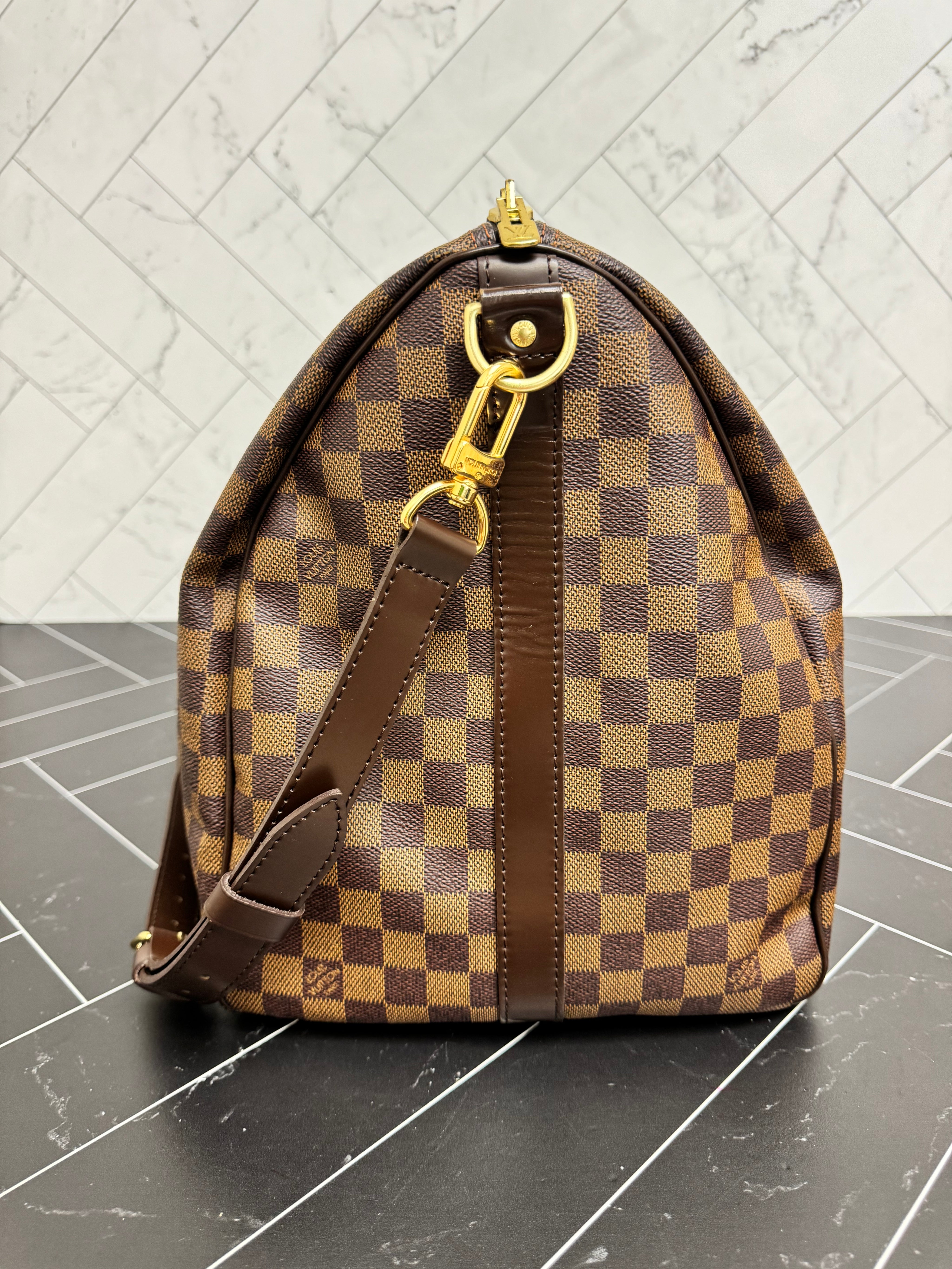 Louis Vuitton Damier Ebene Keepall 55 Bandouliere