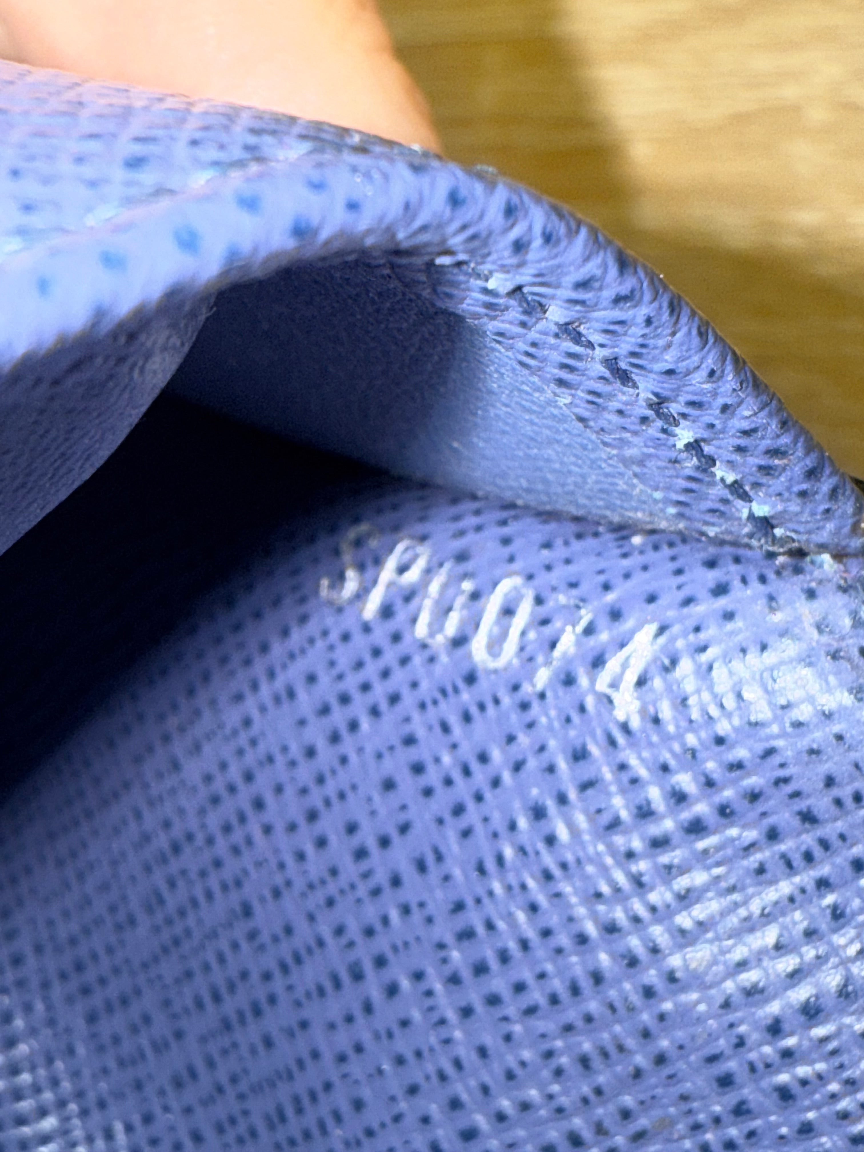 Louis Vuitton Blue Epi Pocket Organizer