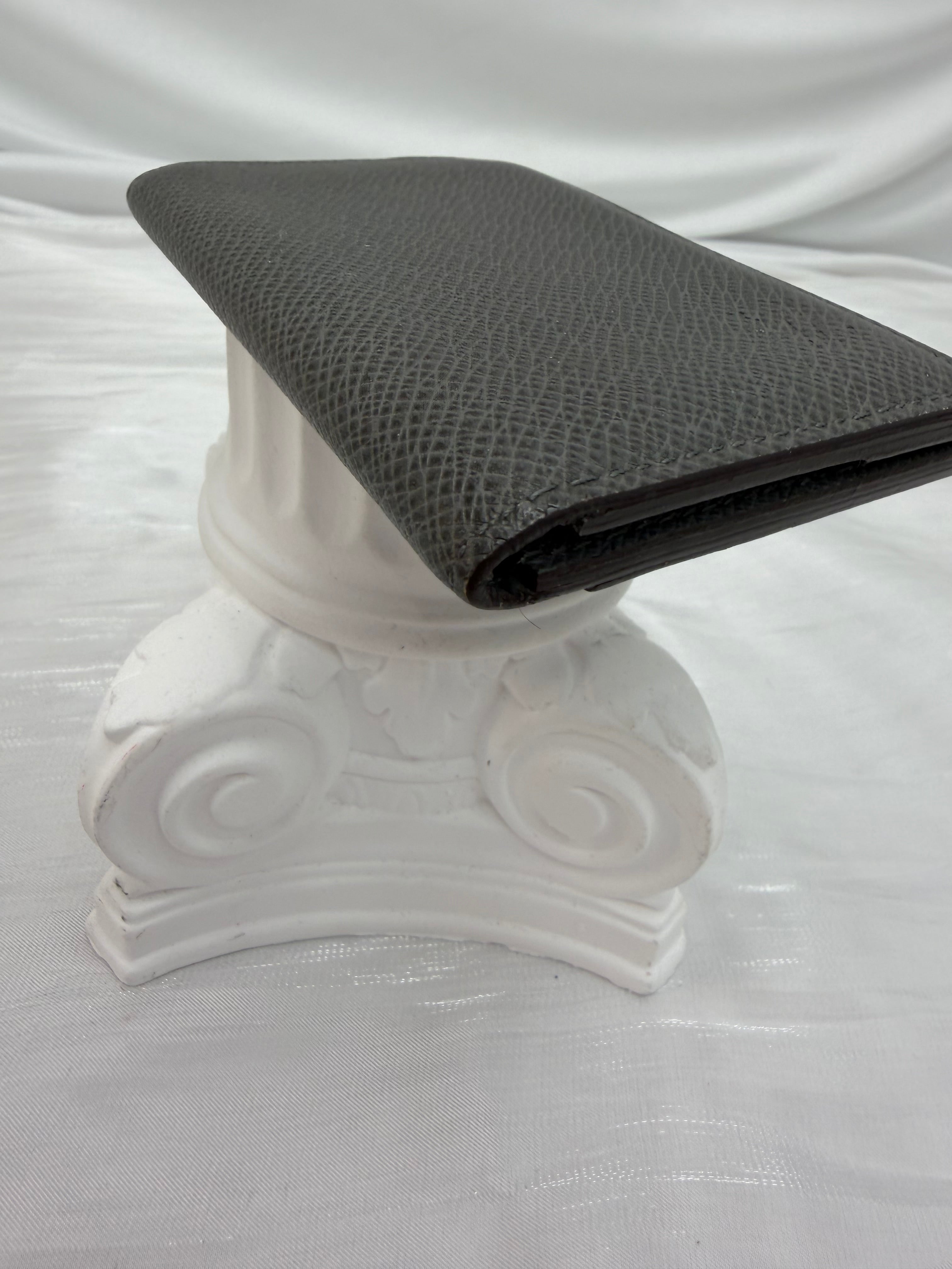 Louis Vuitton Gray Taiga Leather Pocket Organizer