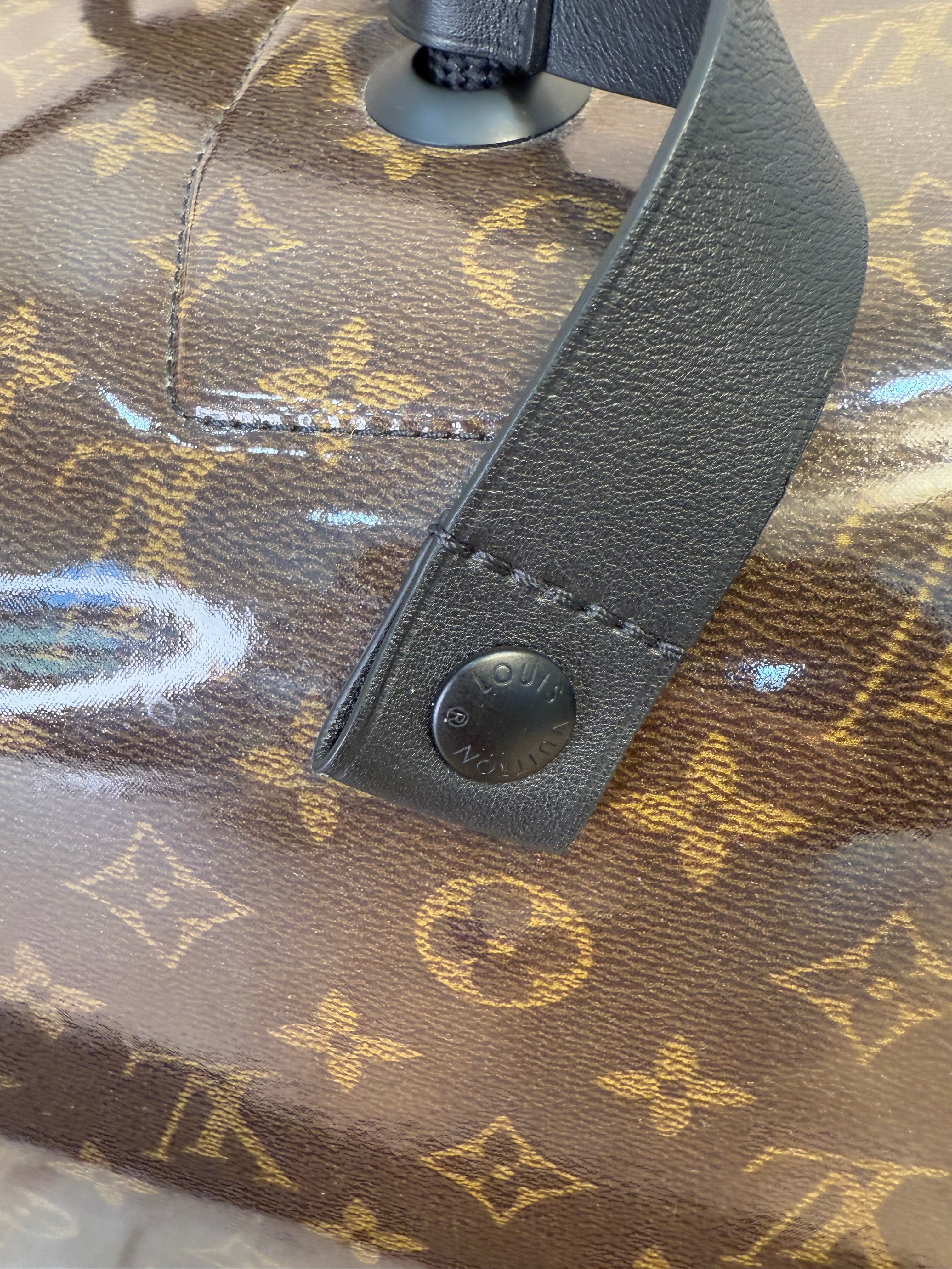 LIKE NEW- Louis Vuitton Limited Edition Monogram Glaze Canvas Keepall Bandouliere 50