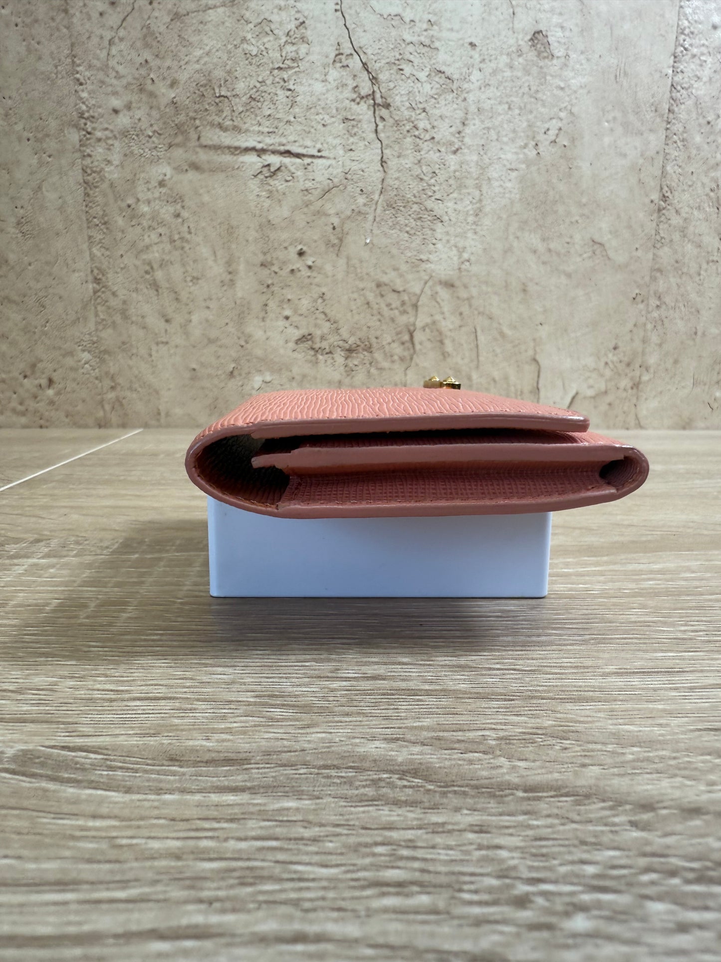 Fendi Pink Leather Card Case