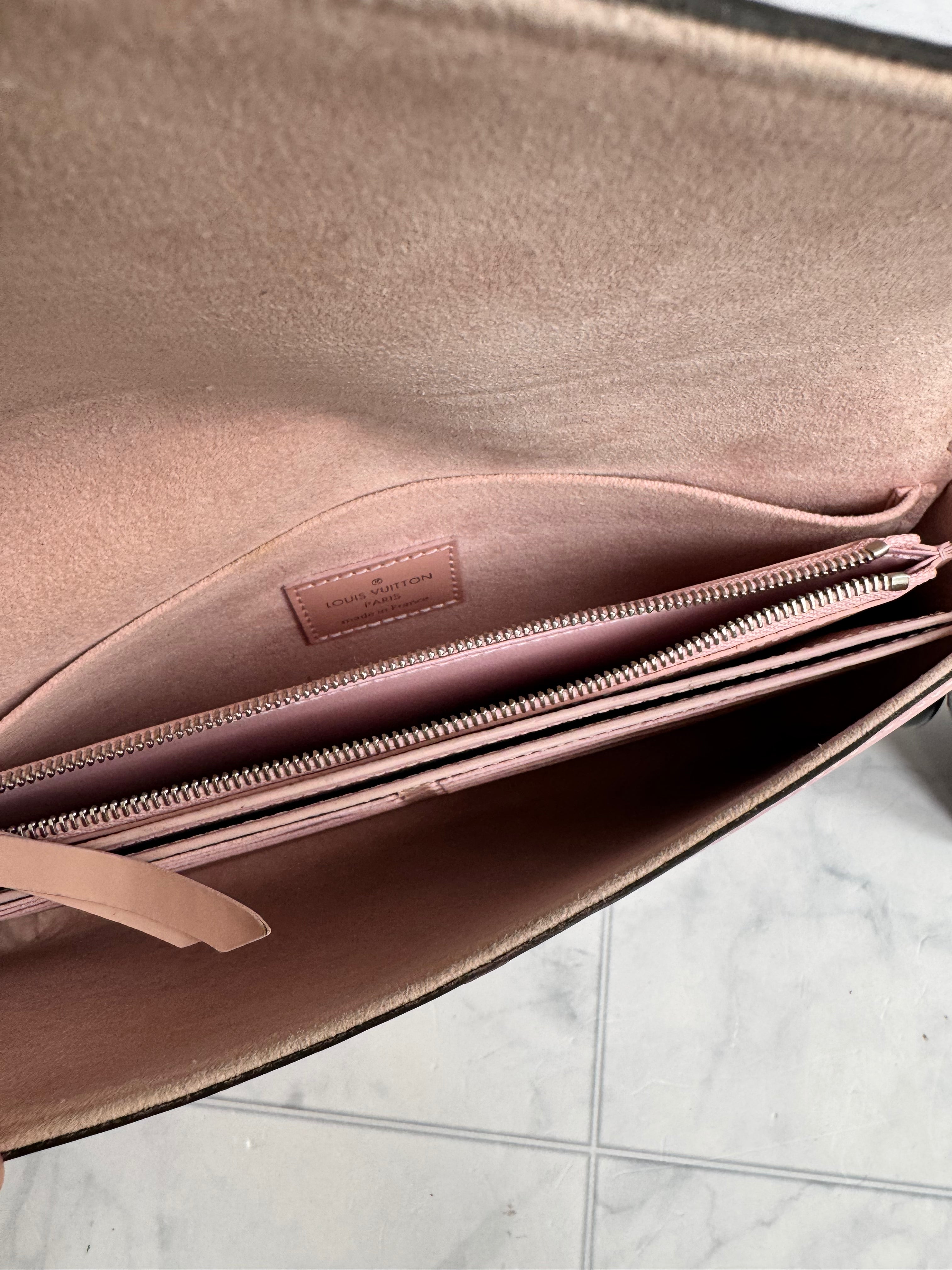 Louis Vuitton Pink Epi Leather Felicie Pochette
