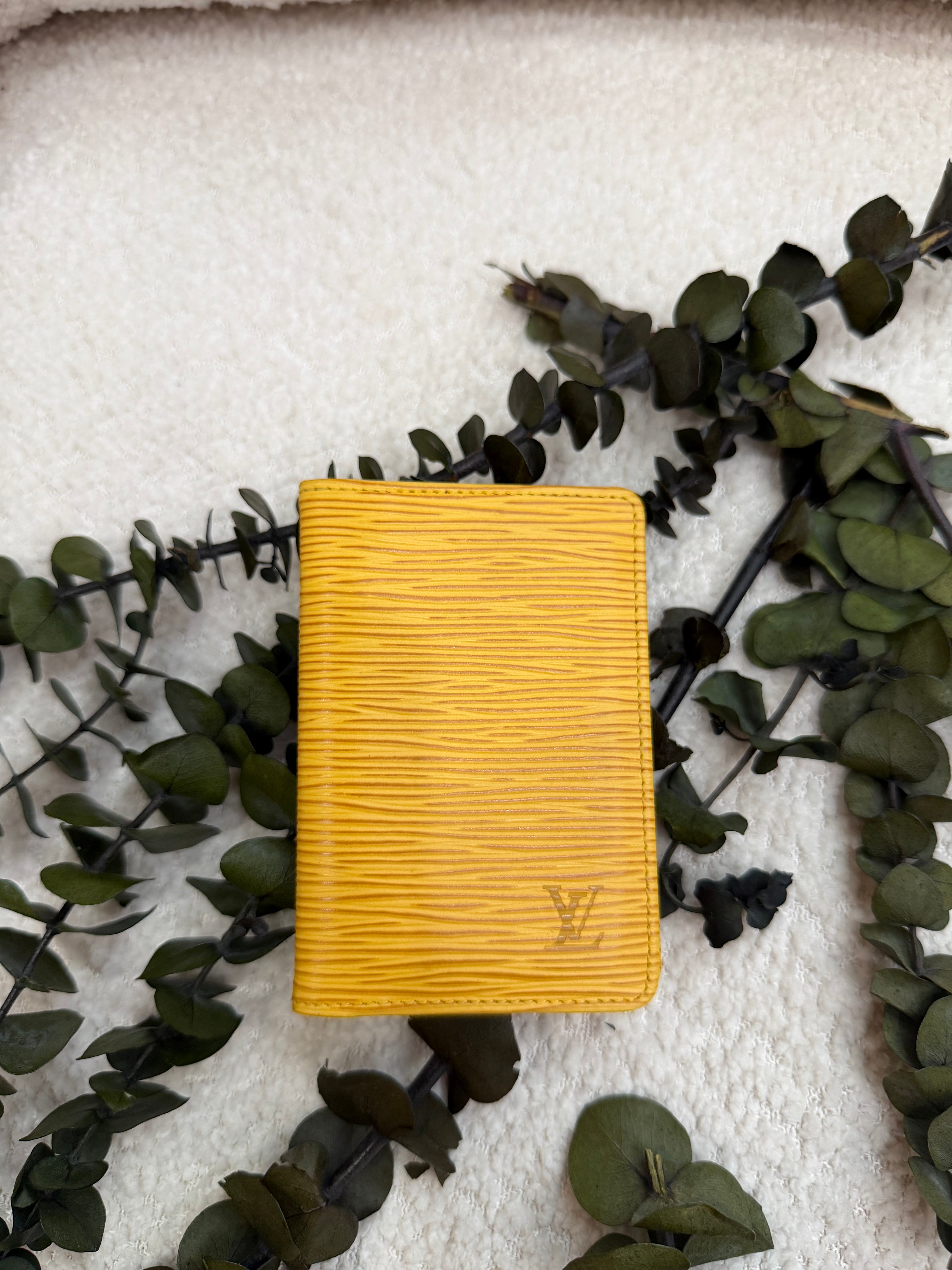 Louis Vuitton Yellow Epi Pocket Organizer