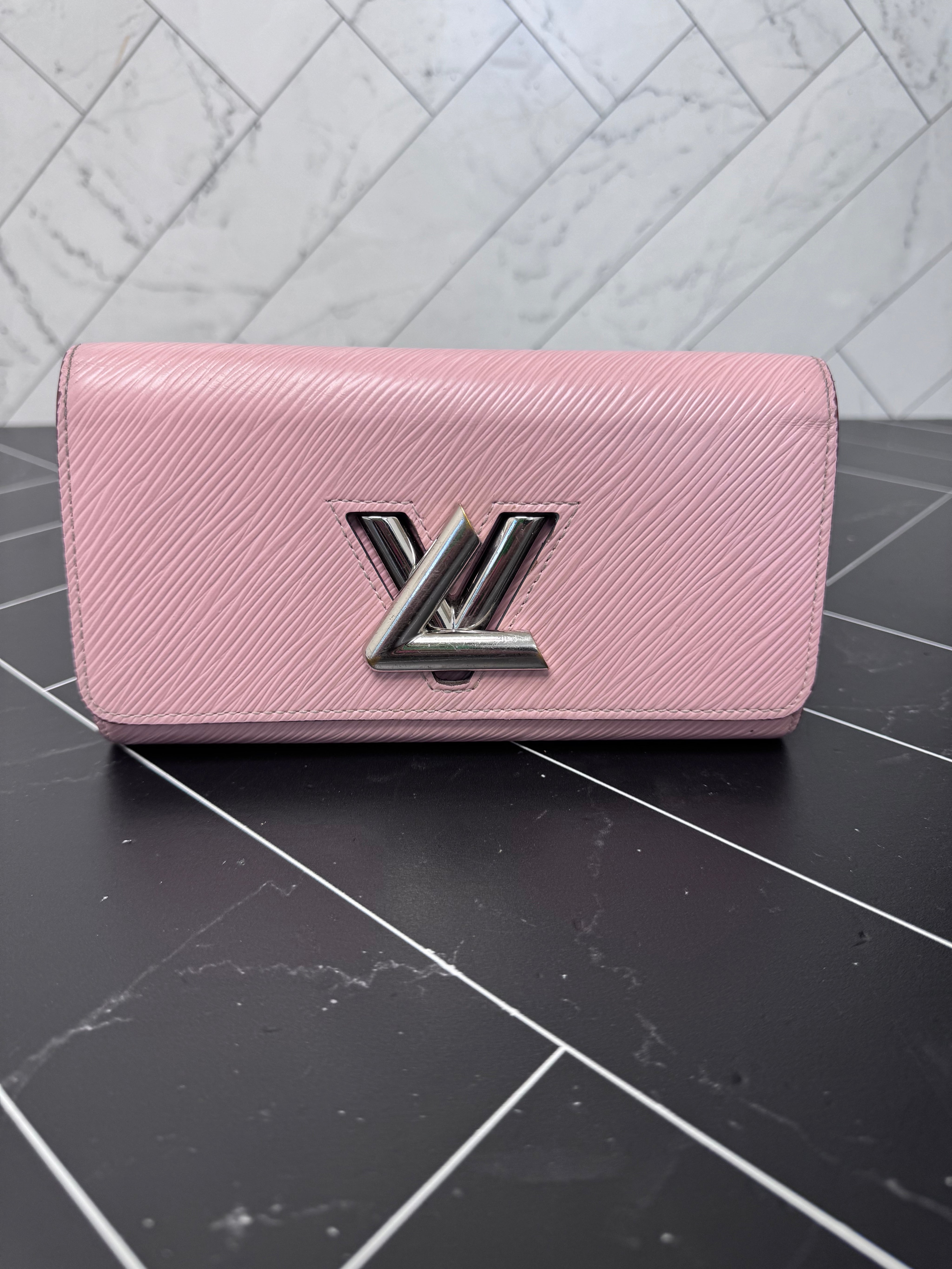 Louis Vuitton Pink Epi Twist Sarah Wallet