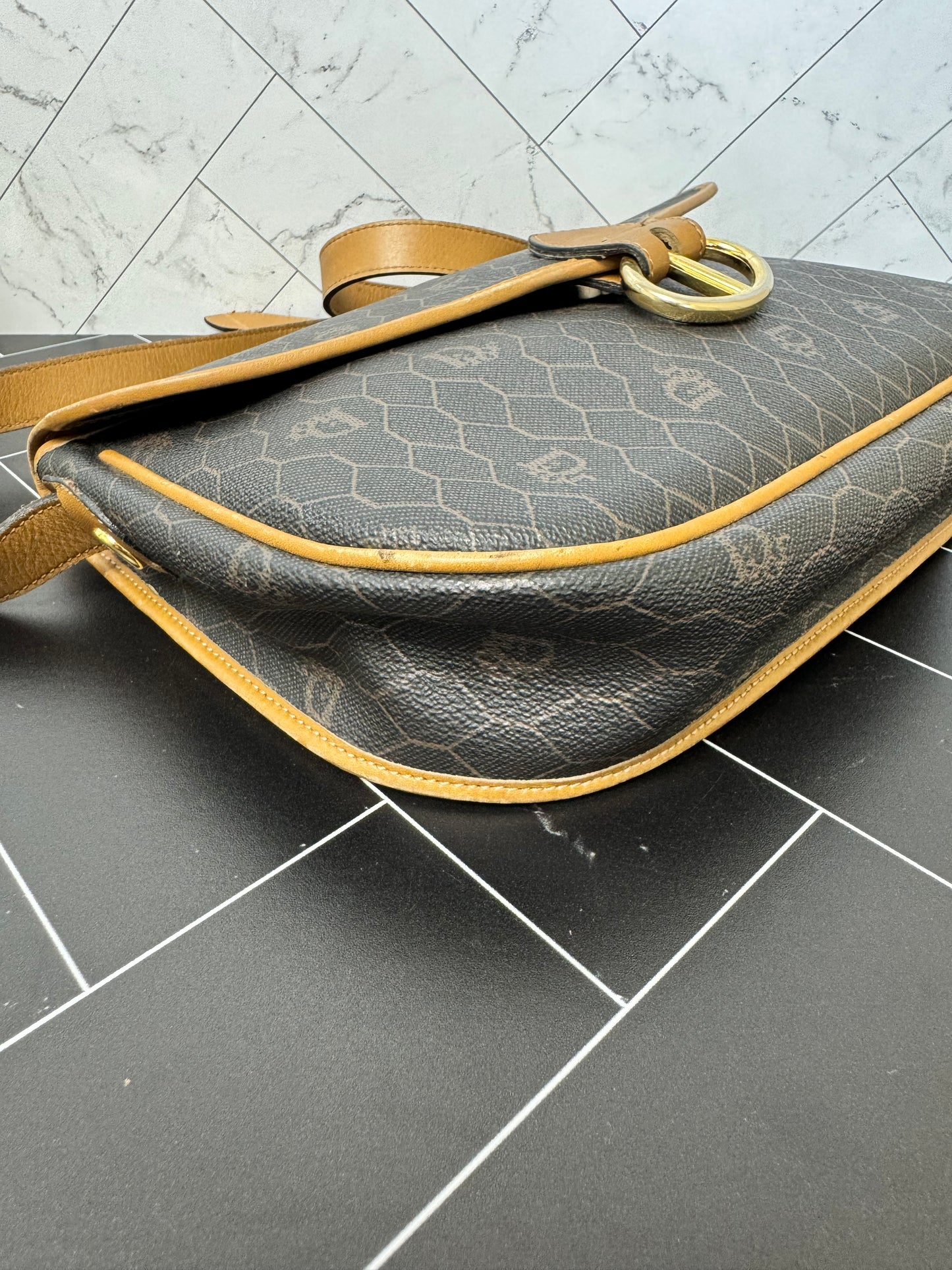 Christian Dior Monogram Coated Canvas Crossbody Bag