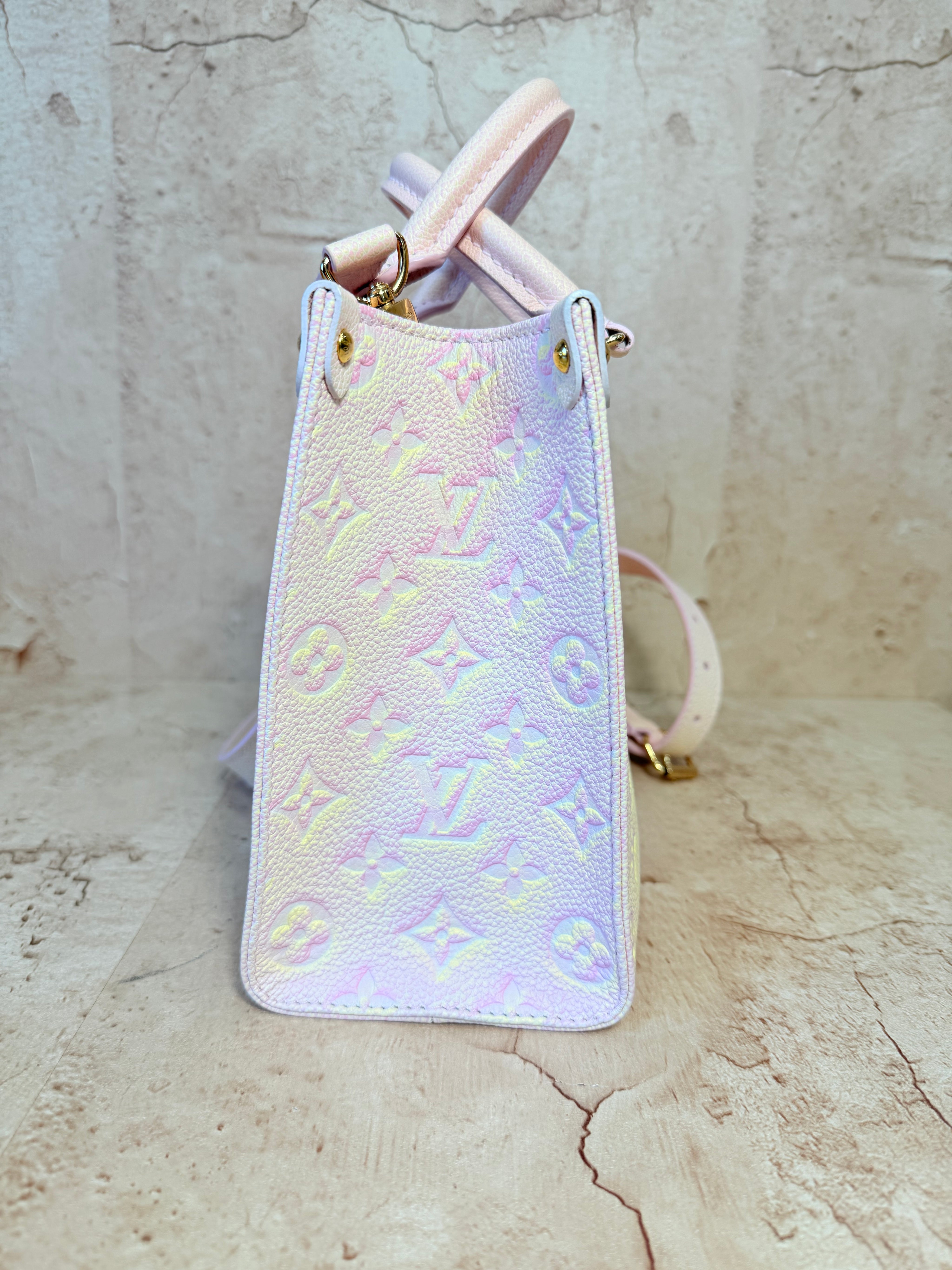 Louis Vuitton Stardust Pink Monogram Empreinte OnTheGo PM Tote