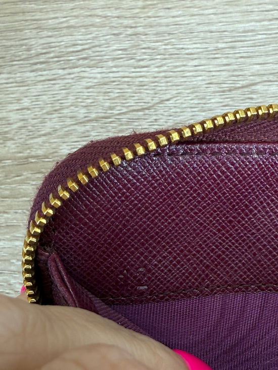 Prada Plum Nylon Zippy Wallet