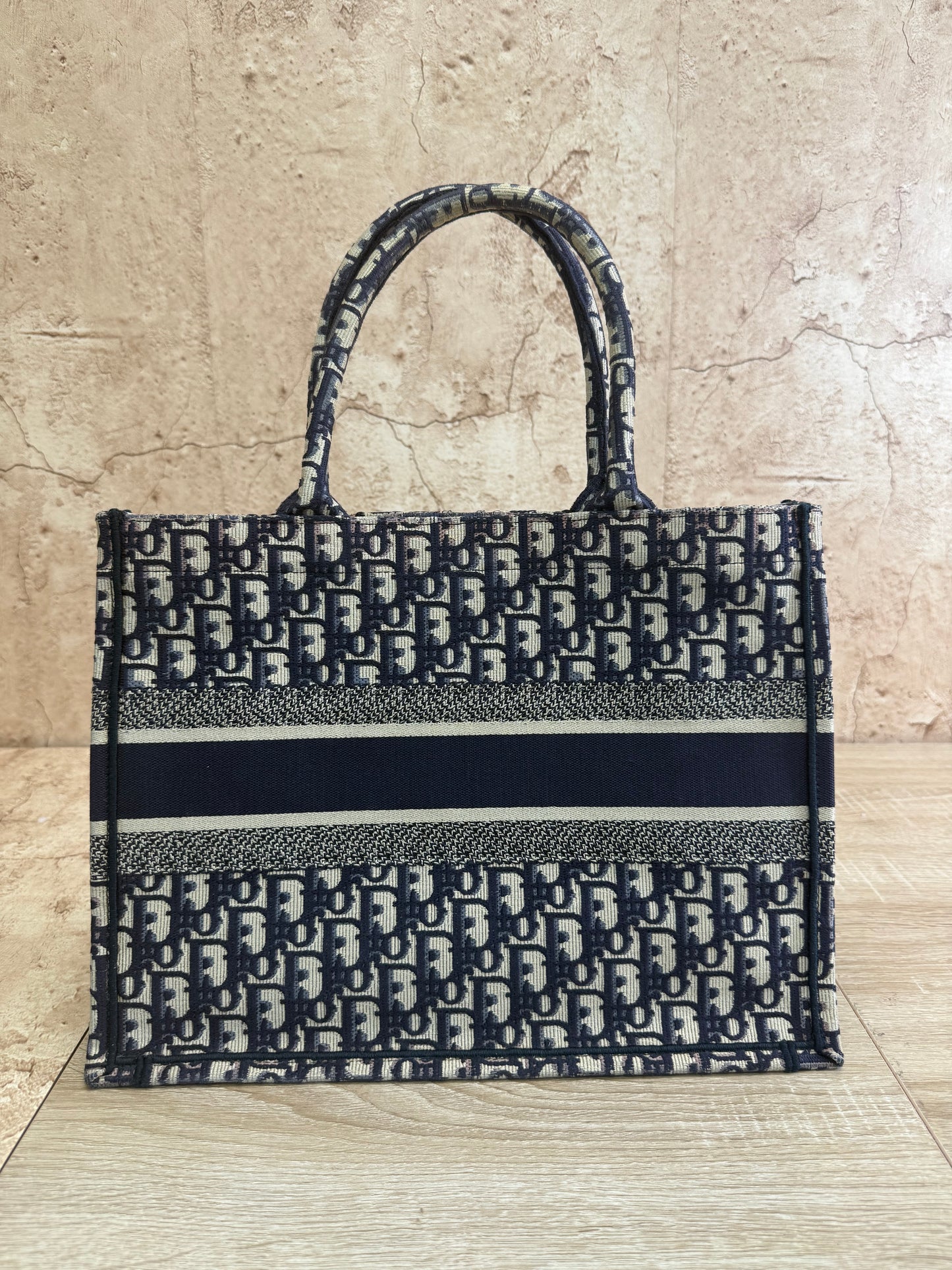 Christian Dior Navy Medium Book Tote