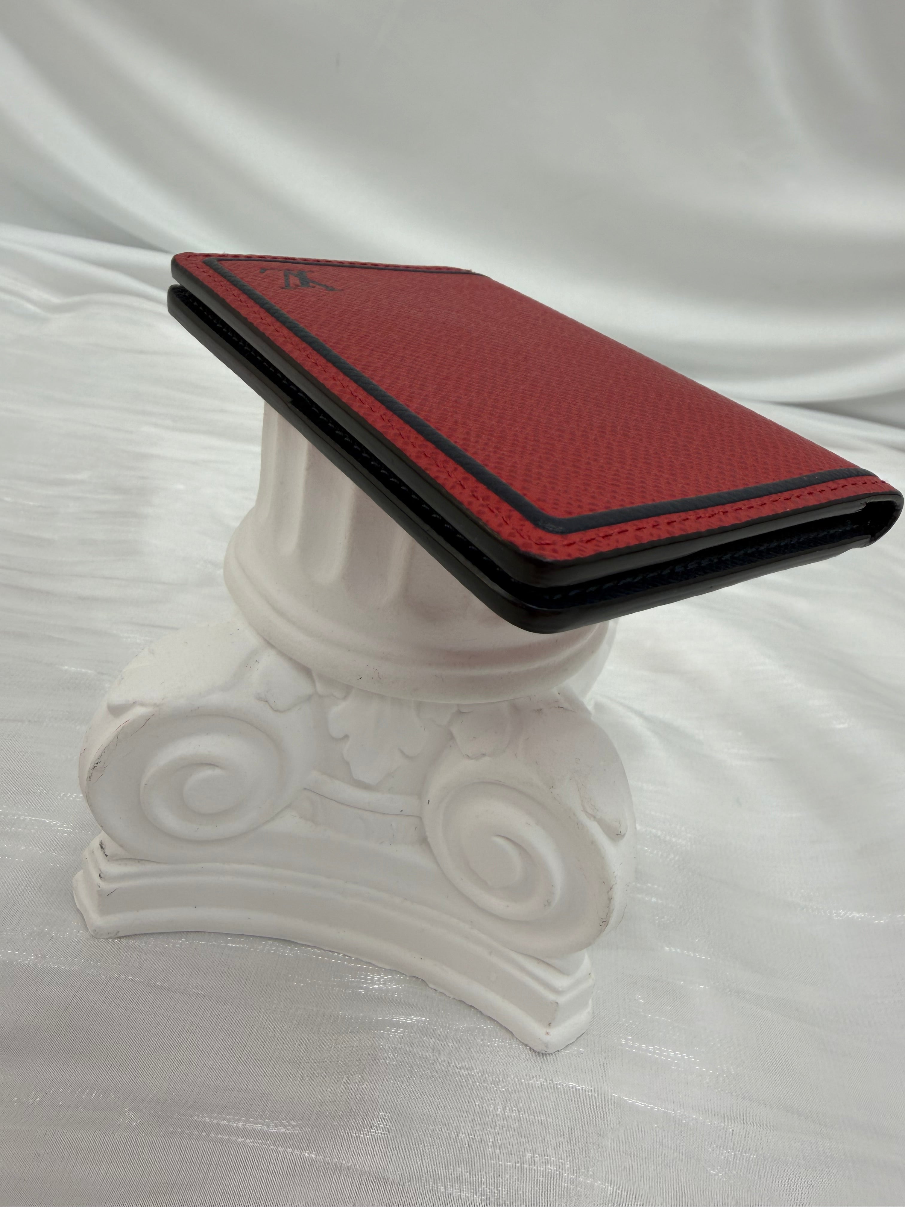 Louis Vuitton Red Taiga Leather Pocket Organizer