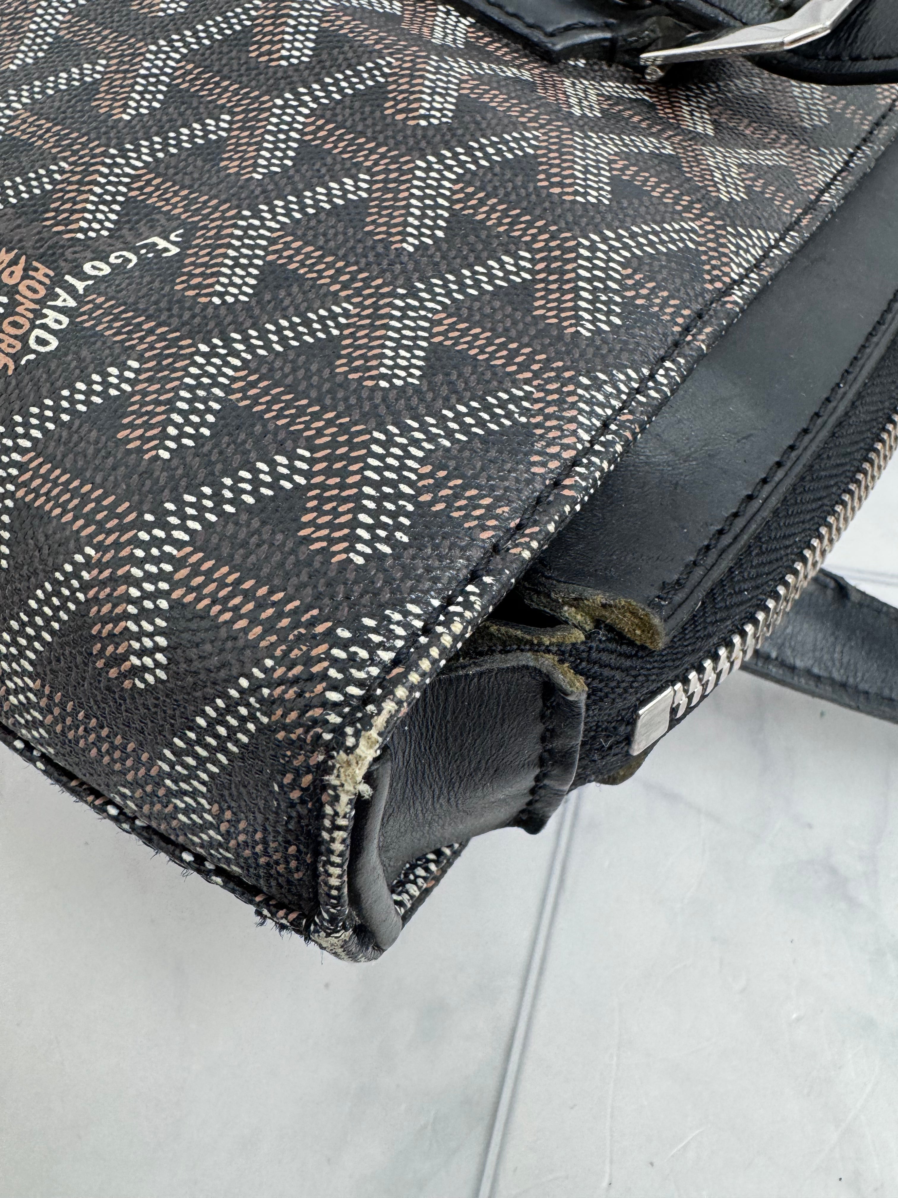 Goyard Black Goyardine Coated Canvas Okinawa PM Tote Bag