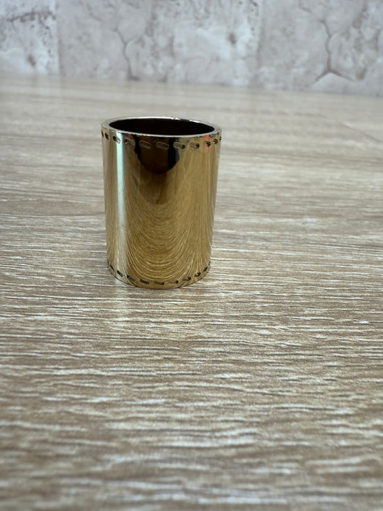 Hermes Gold Cylinder Scarf Ring