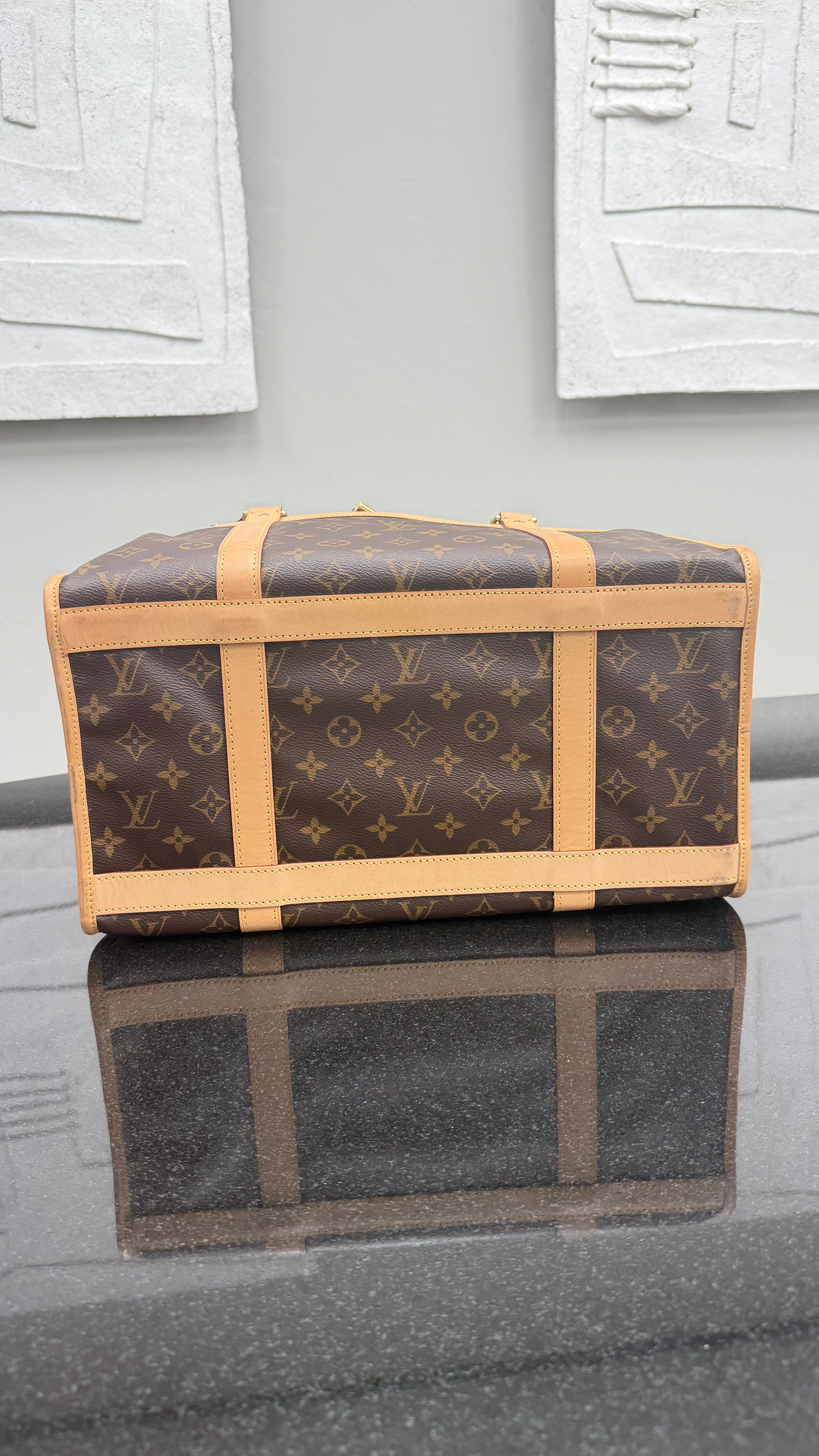 LIKE NEW - Louis Vuitton Monogram Sac Chien 40 Pet Carrier