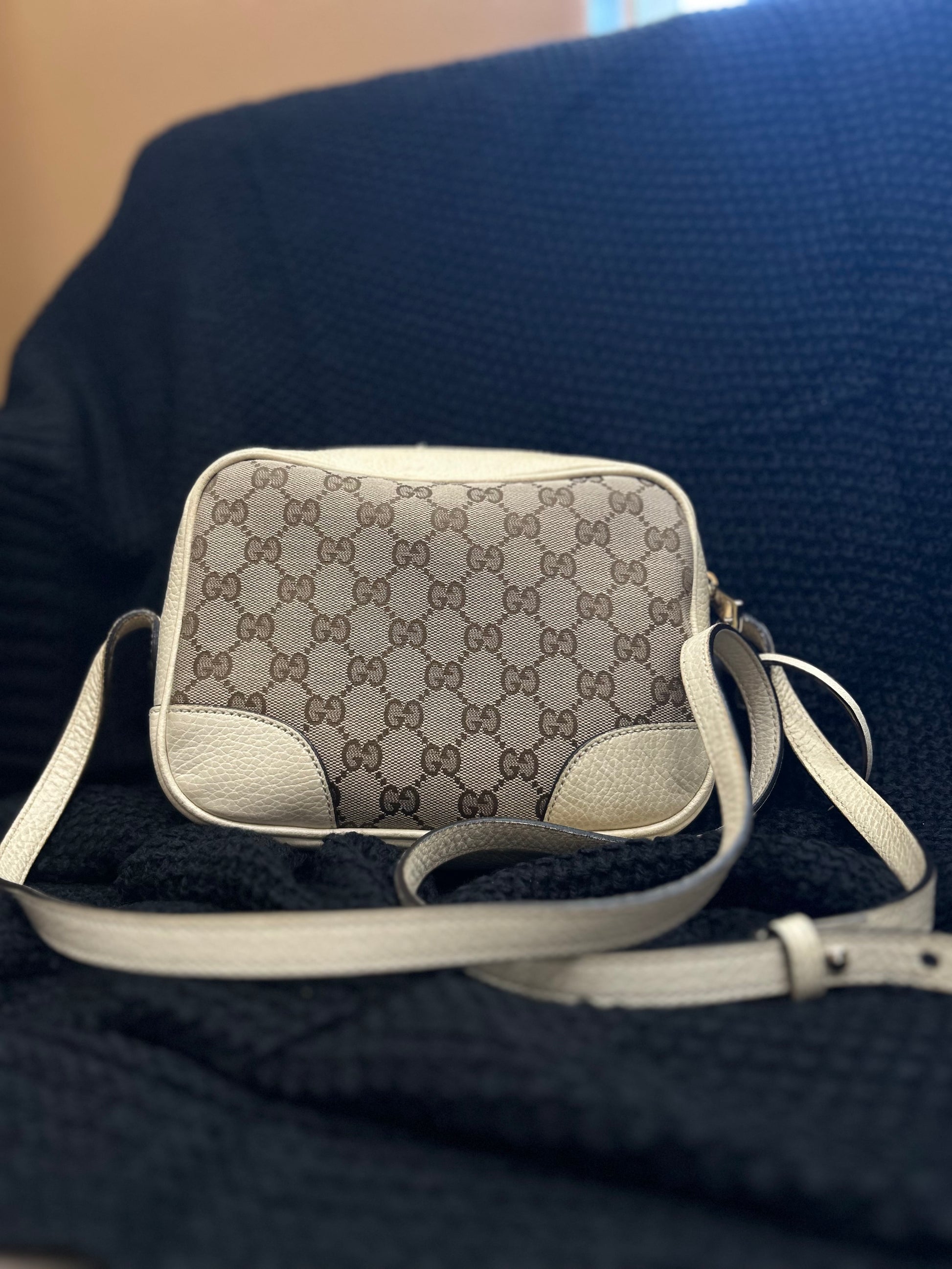 Gucci Beige Canvas Bree Crossbody