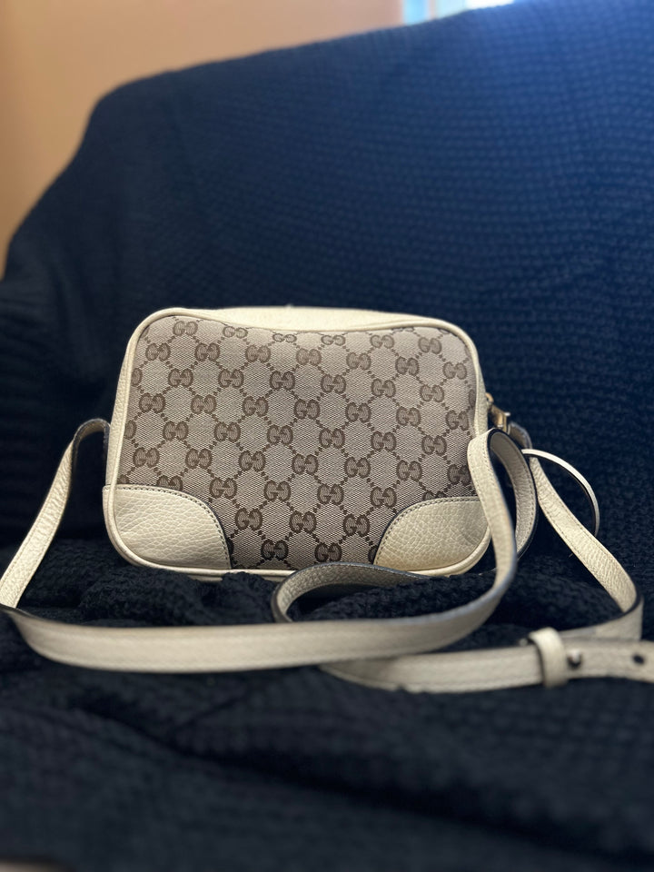 Gucci Beige Canvas Bree Crossbody