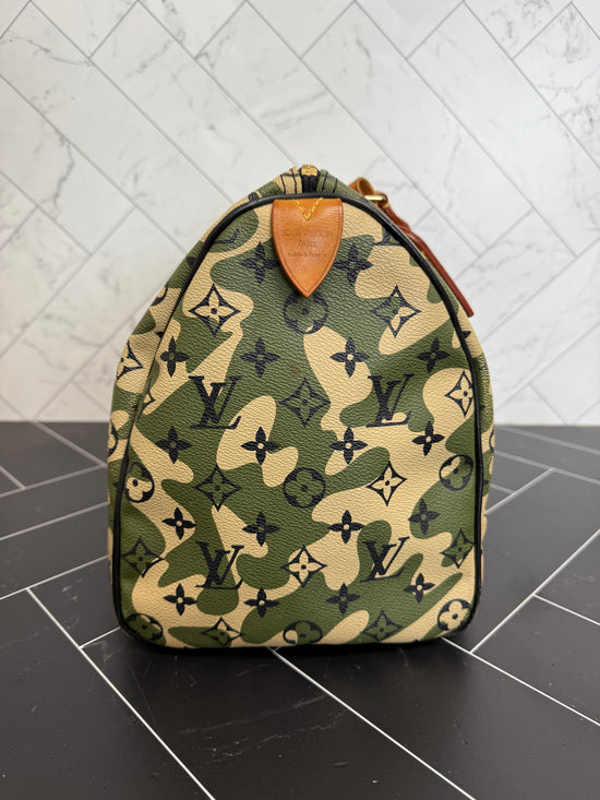 Louis Vuitton Camouflage Monogram Speedy 35