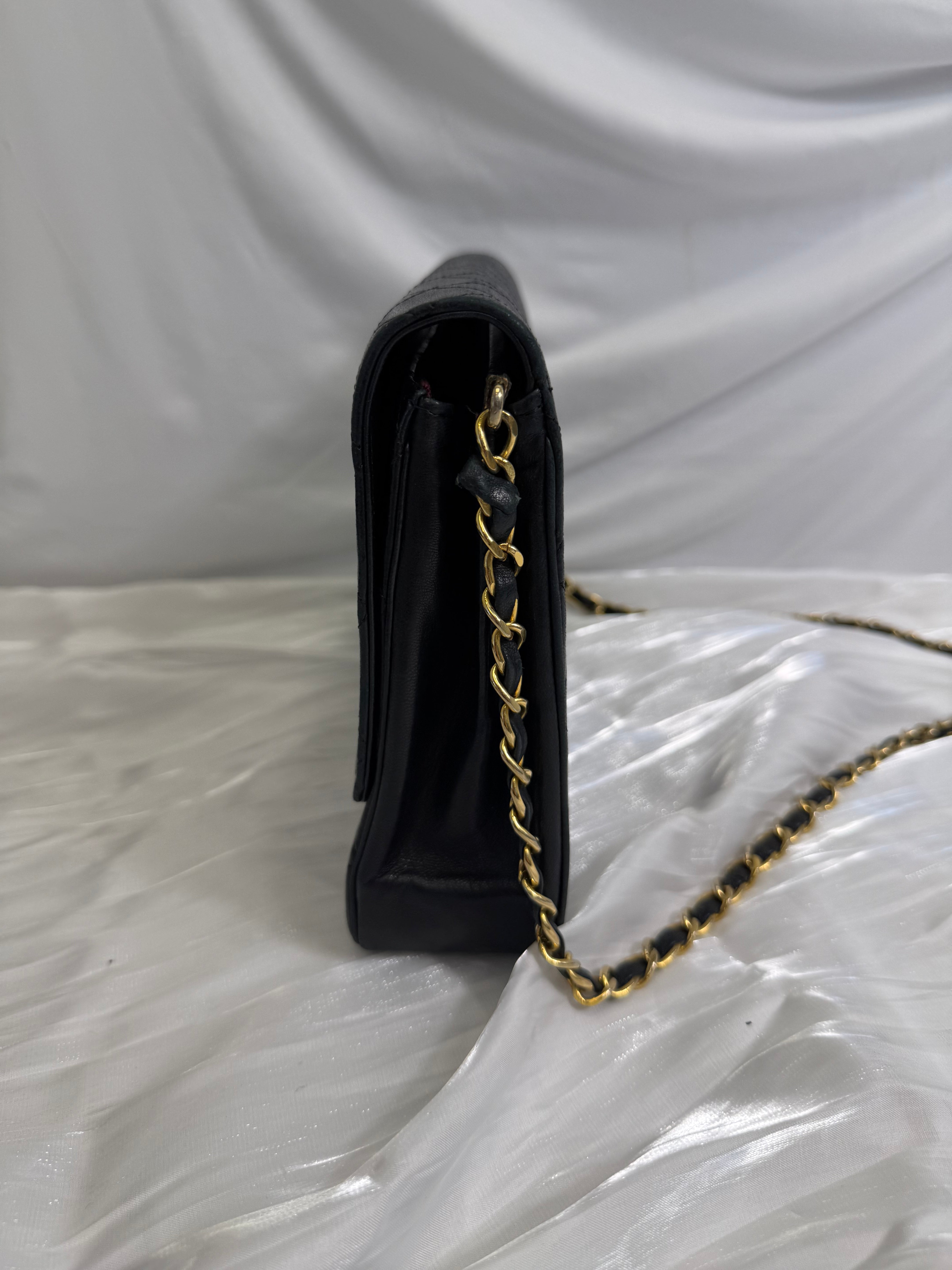 Chanel Black Calfskin Flap Bag