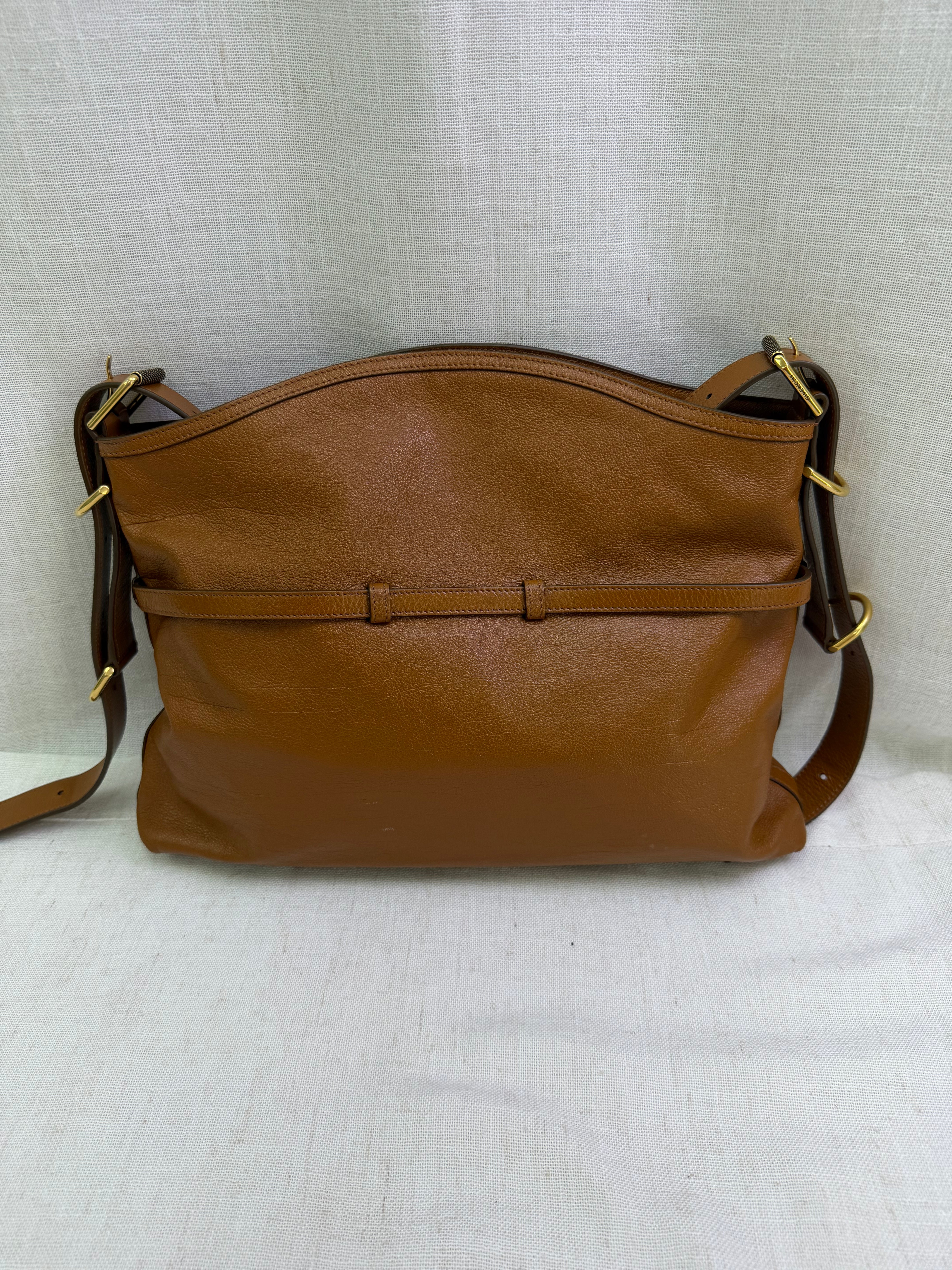 Givenchy Brown Leather Medium Voyou Hobo Bag