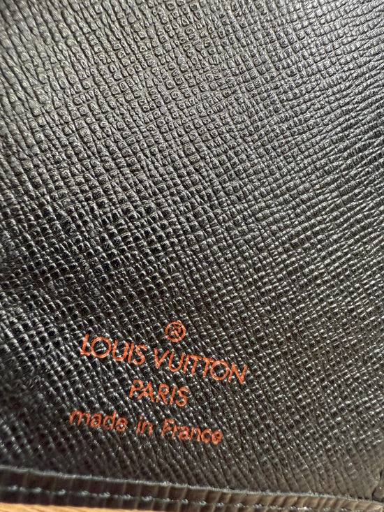 Louis Vuitton Black Epi Long French Wallet