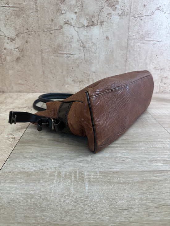 Fendi Brown Leather Etniko Shoulder Bag