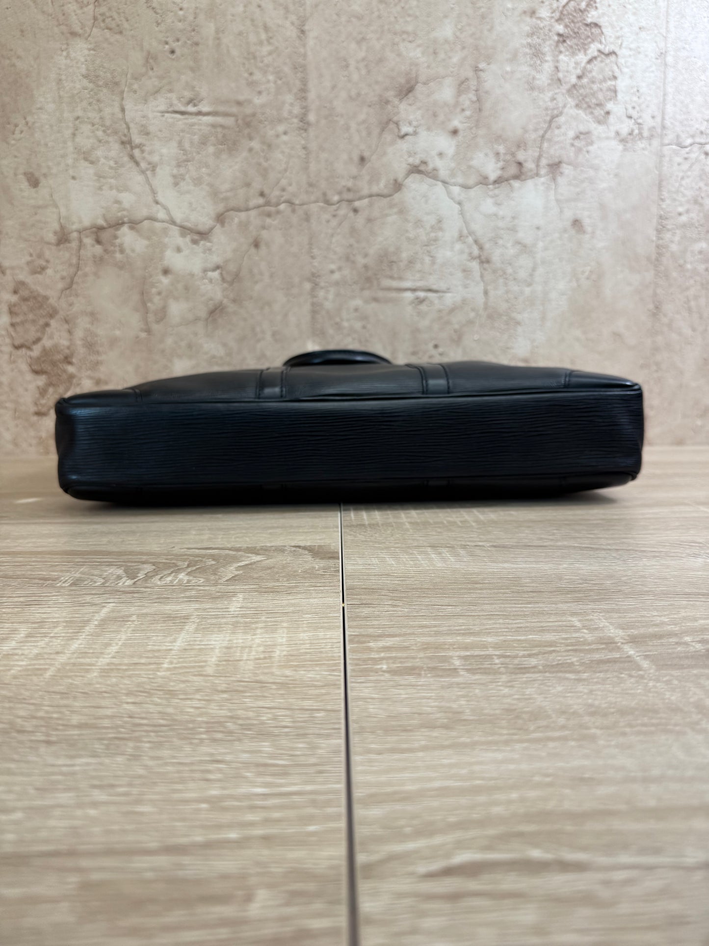 Louis Vuitton Black Epi Document Voyage Business Bag