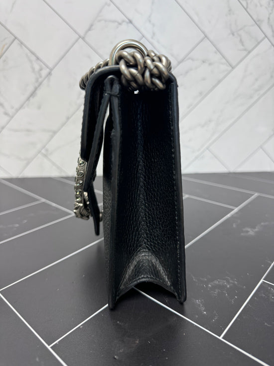 Gucci Black Leather Dionysus Crossbody Bag